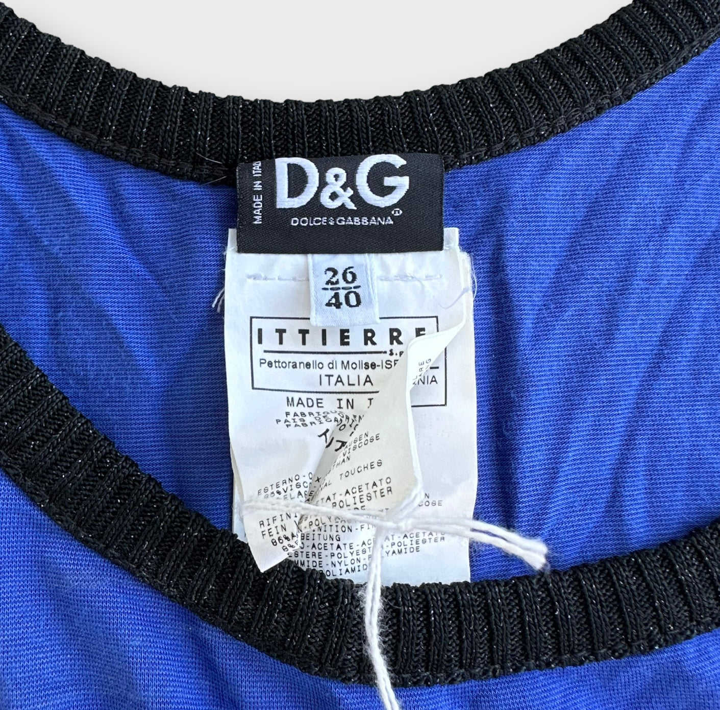 d&g 2000s graphic tank top