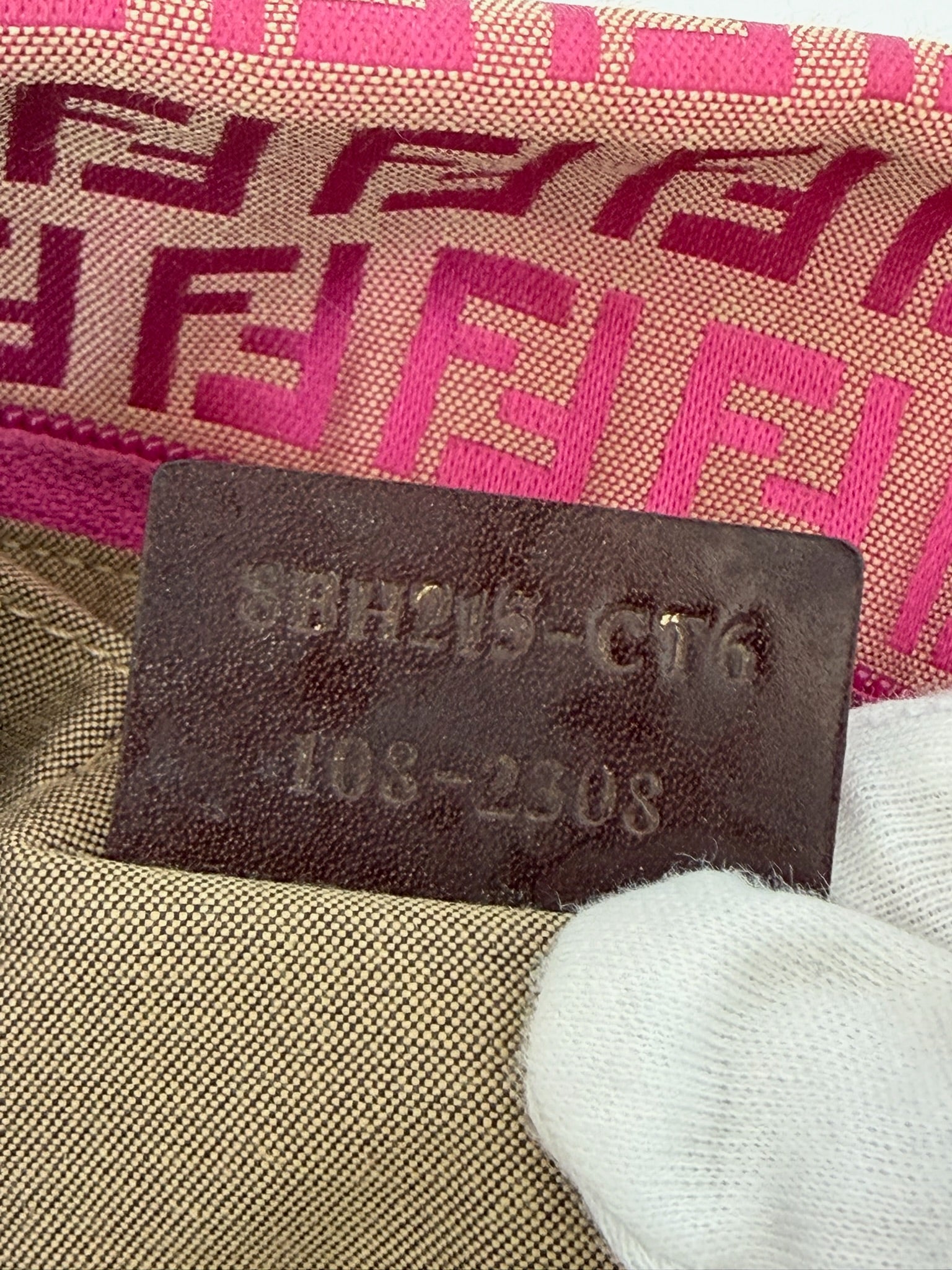 fendi 2000s pink tote bag