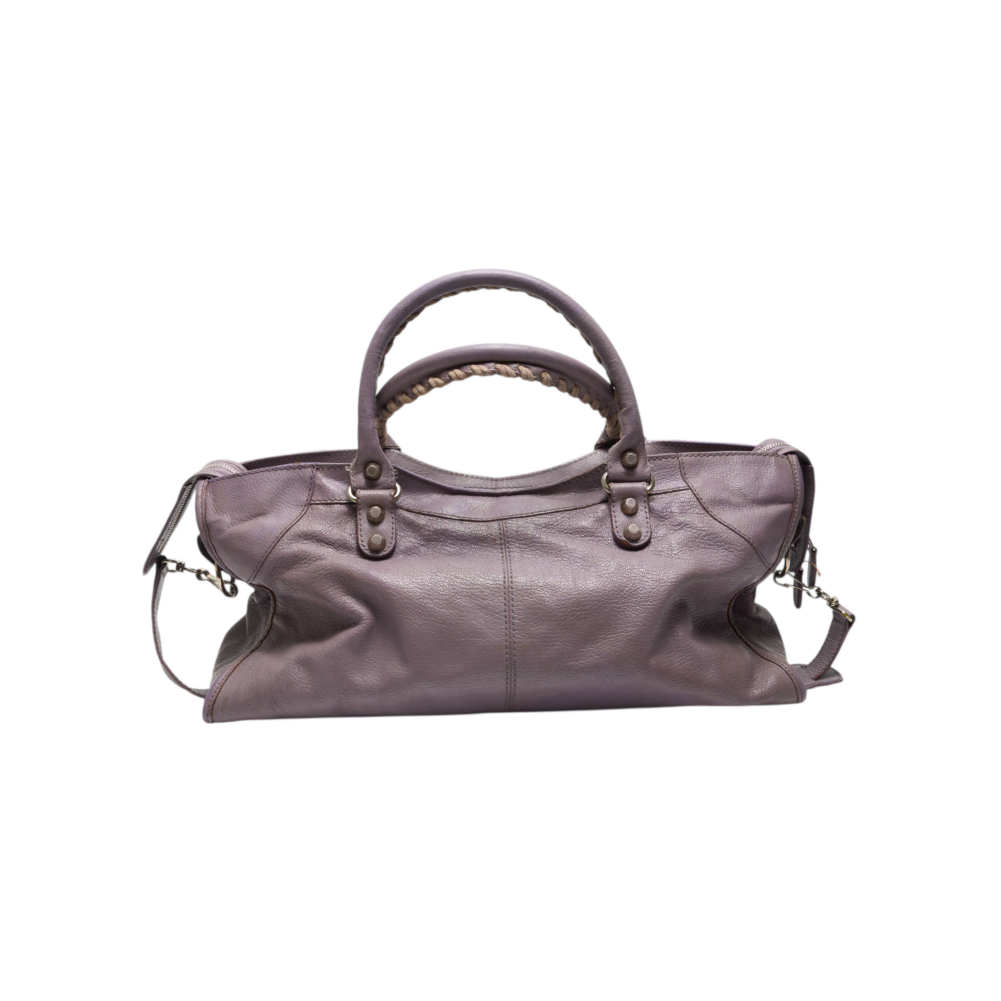 balenciaga 2000s light purple city bag