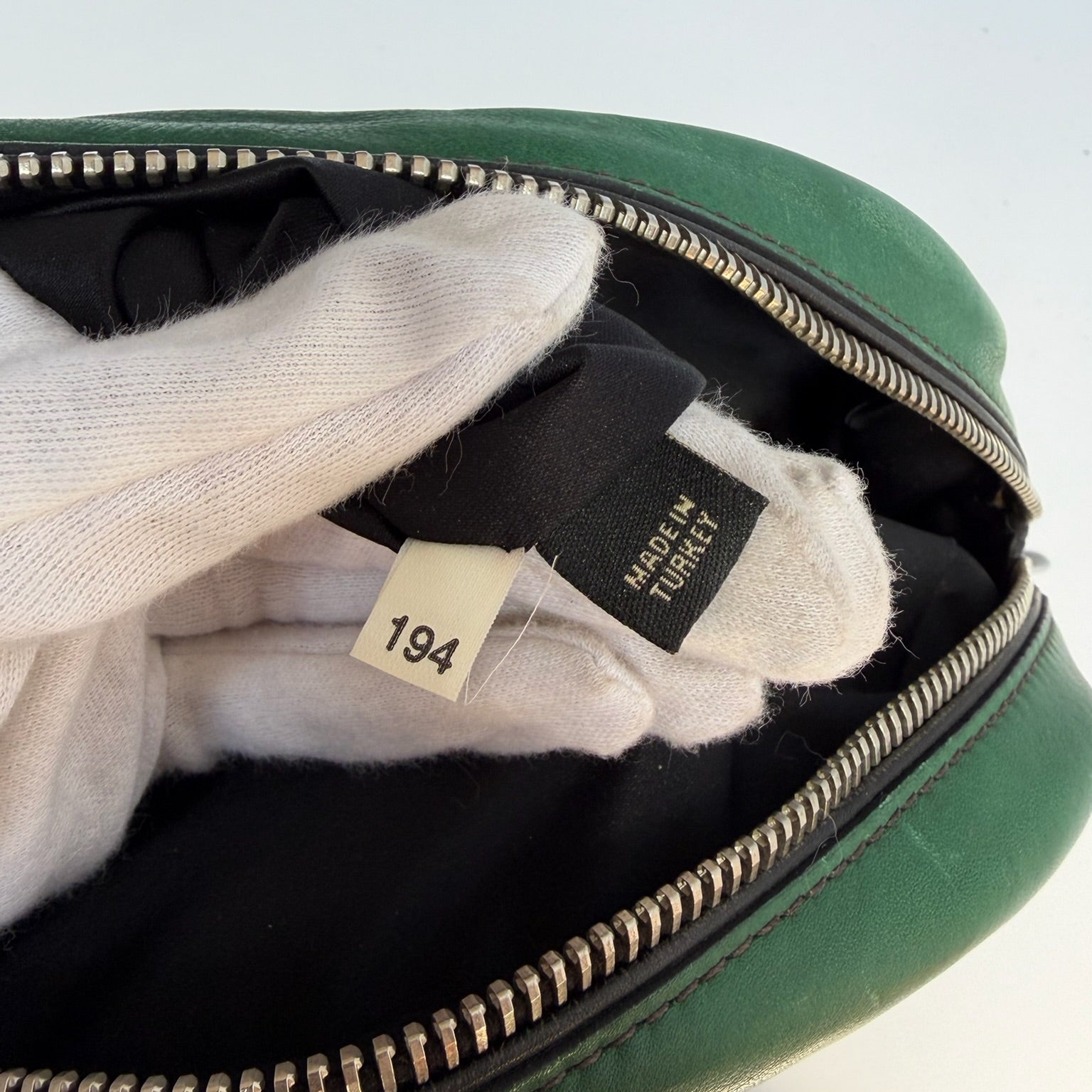 miu miu 2000s green bowler bag