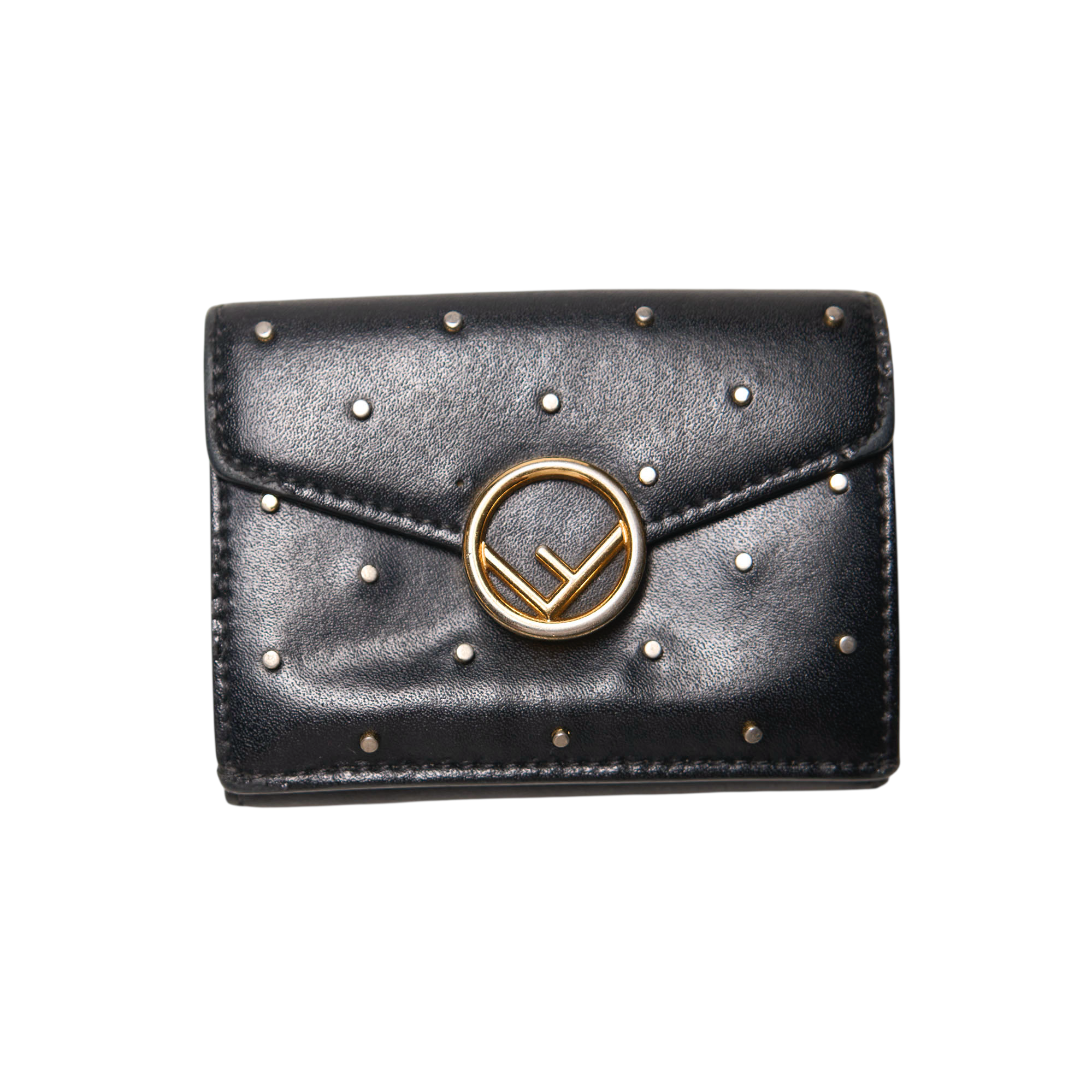 fendi black mini wallet