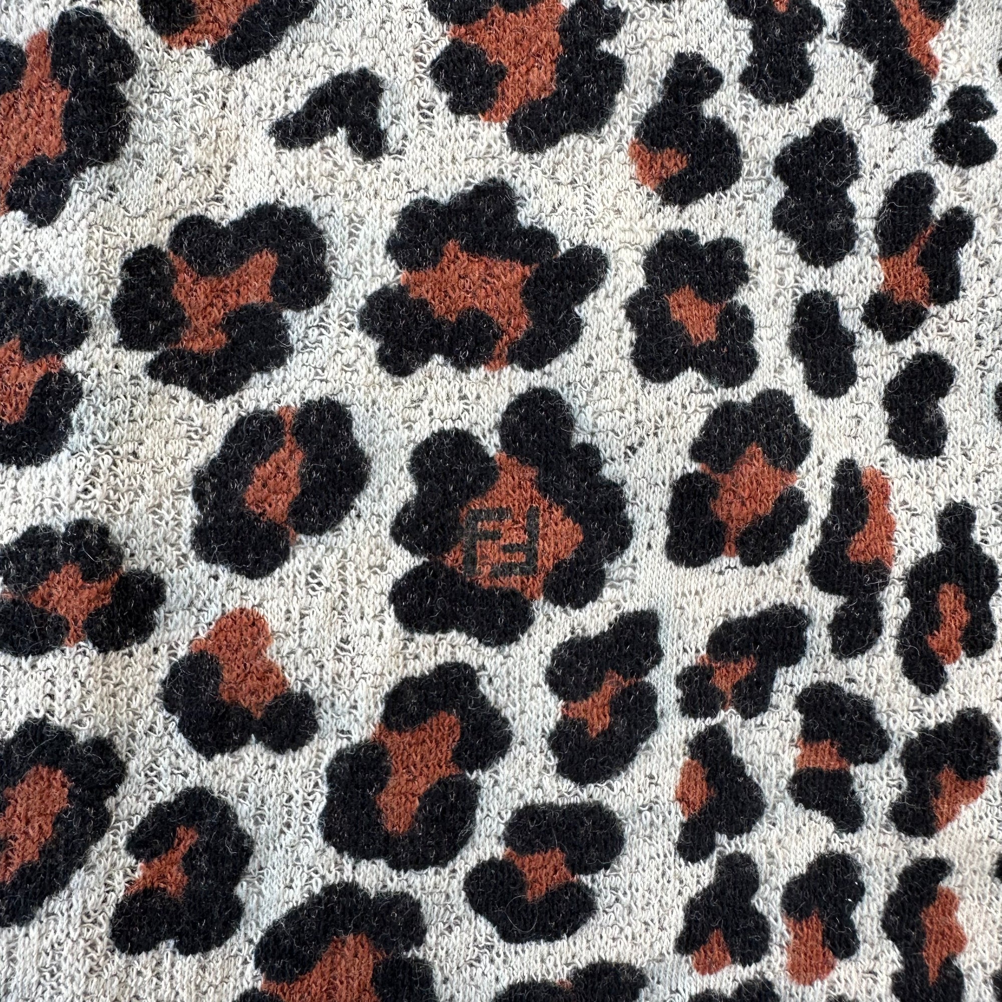 fendi 2000s leopard top