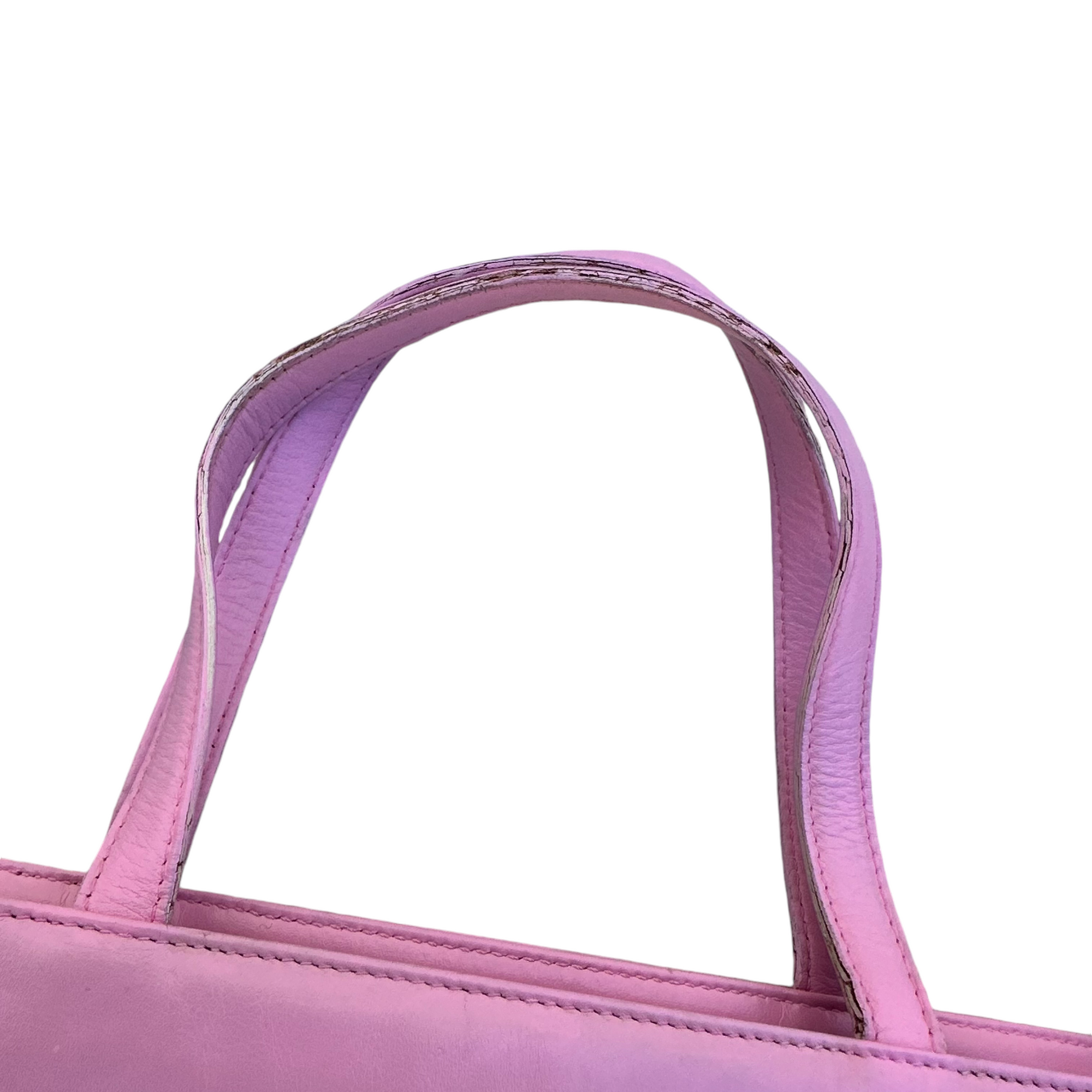 celine 2010s pink shoulder bag