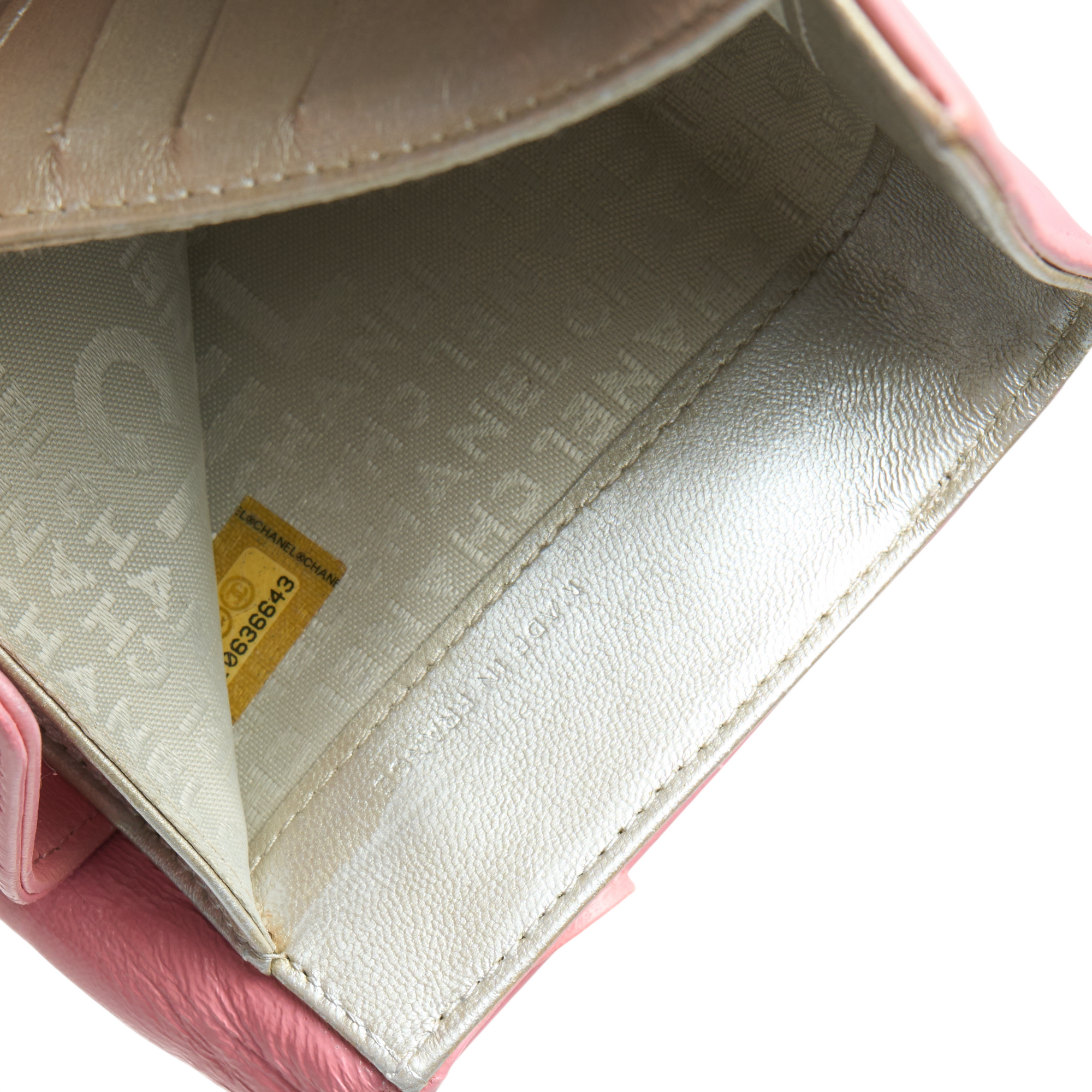 chanel 2000s pink lucky charms wallet
