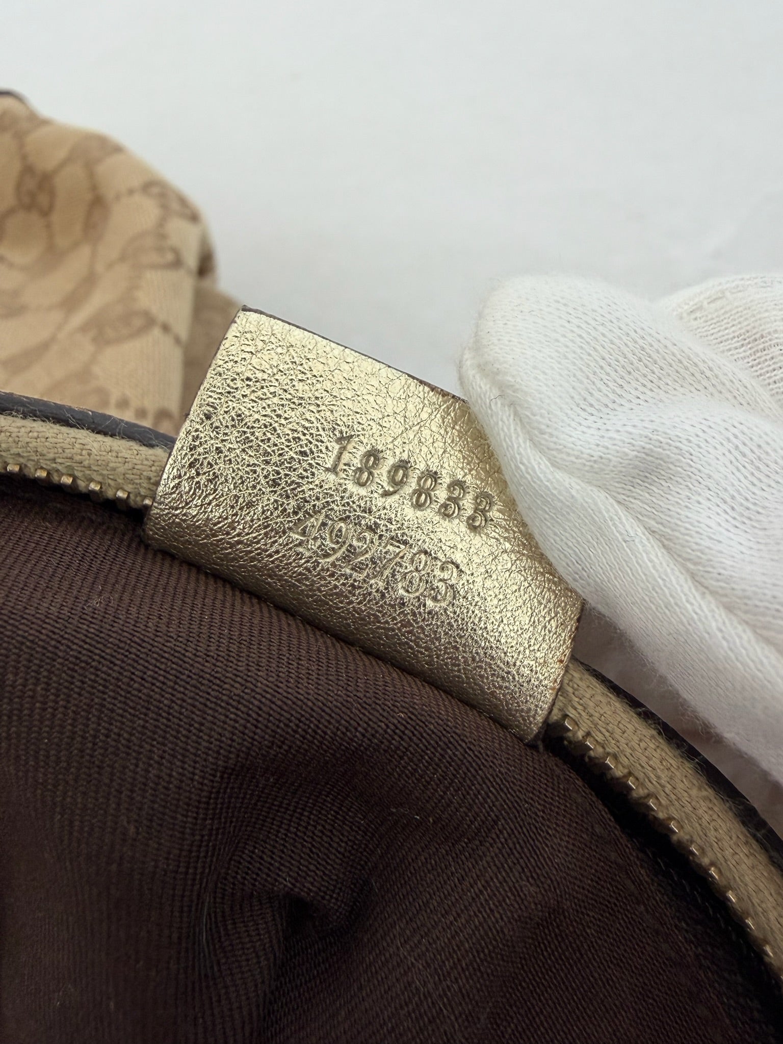gucci 2000s gold abbey bag