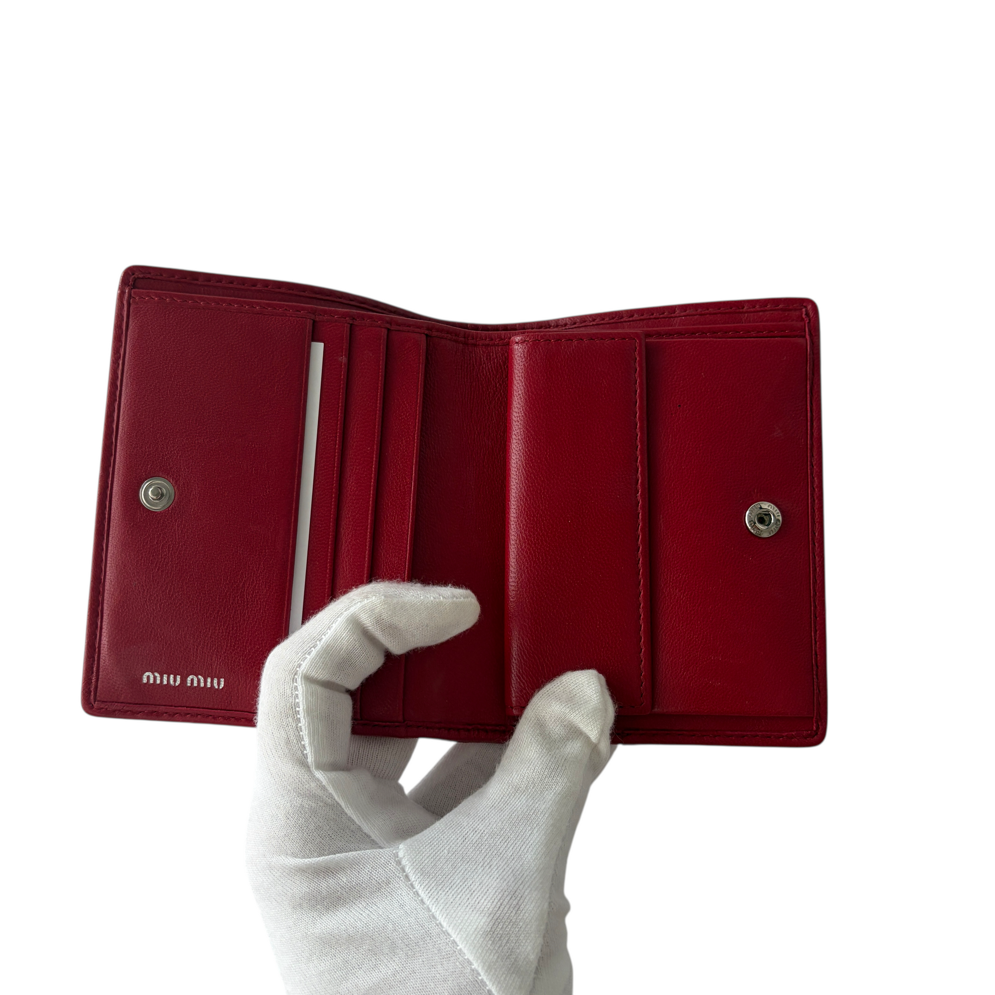 miu miu red wallet