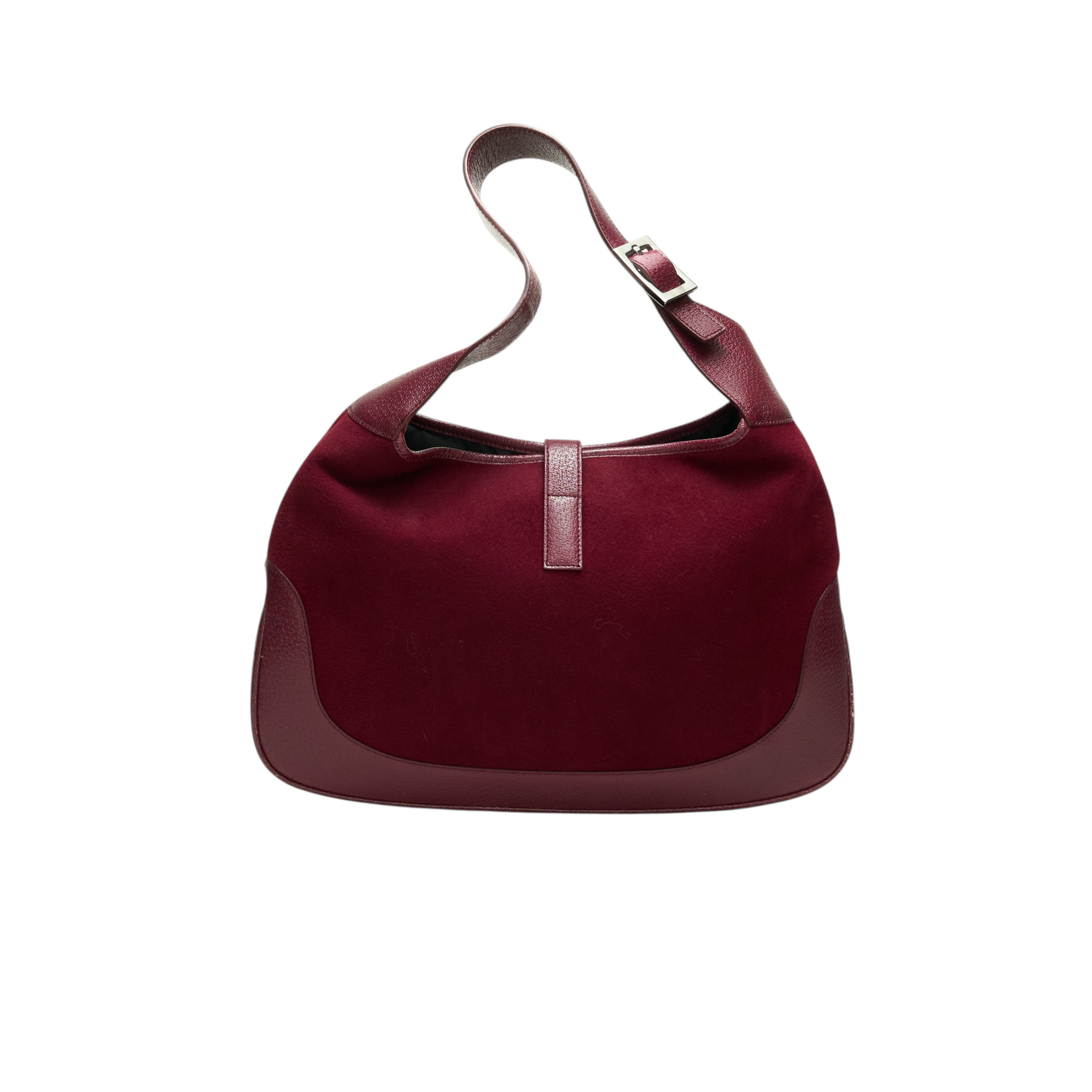 gucci 2000s burgundy red jackie bag