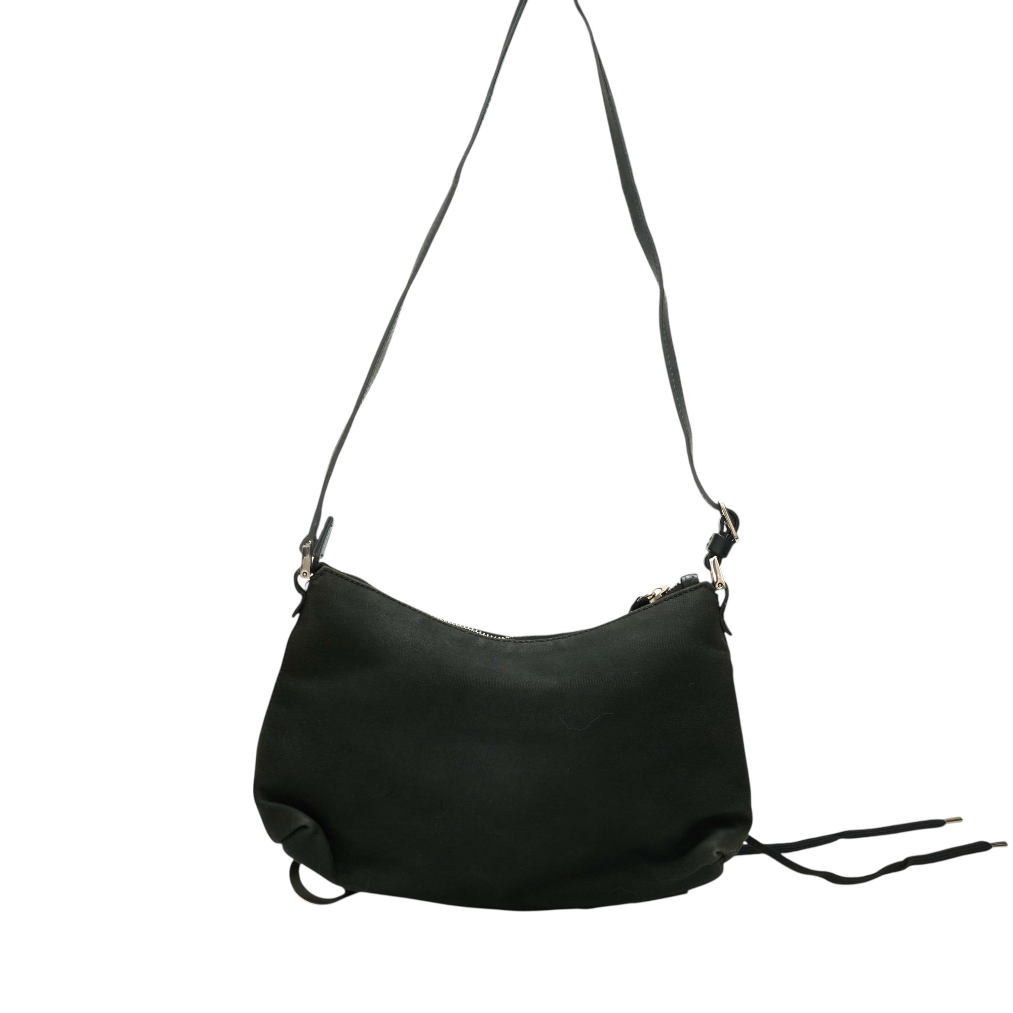 christian dior 2000s black lace shoulder bag
