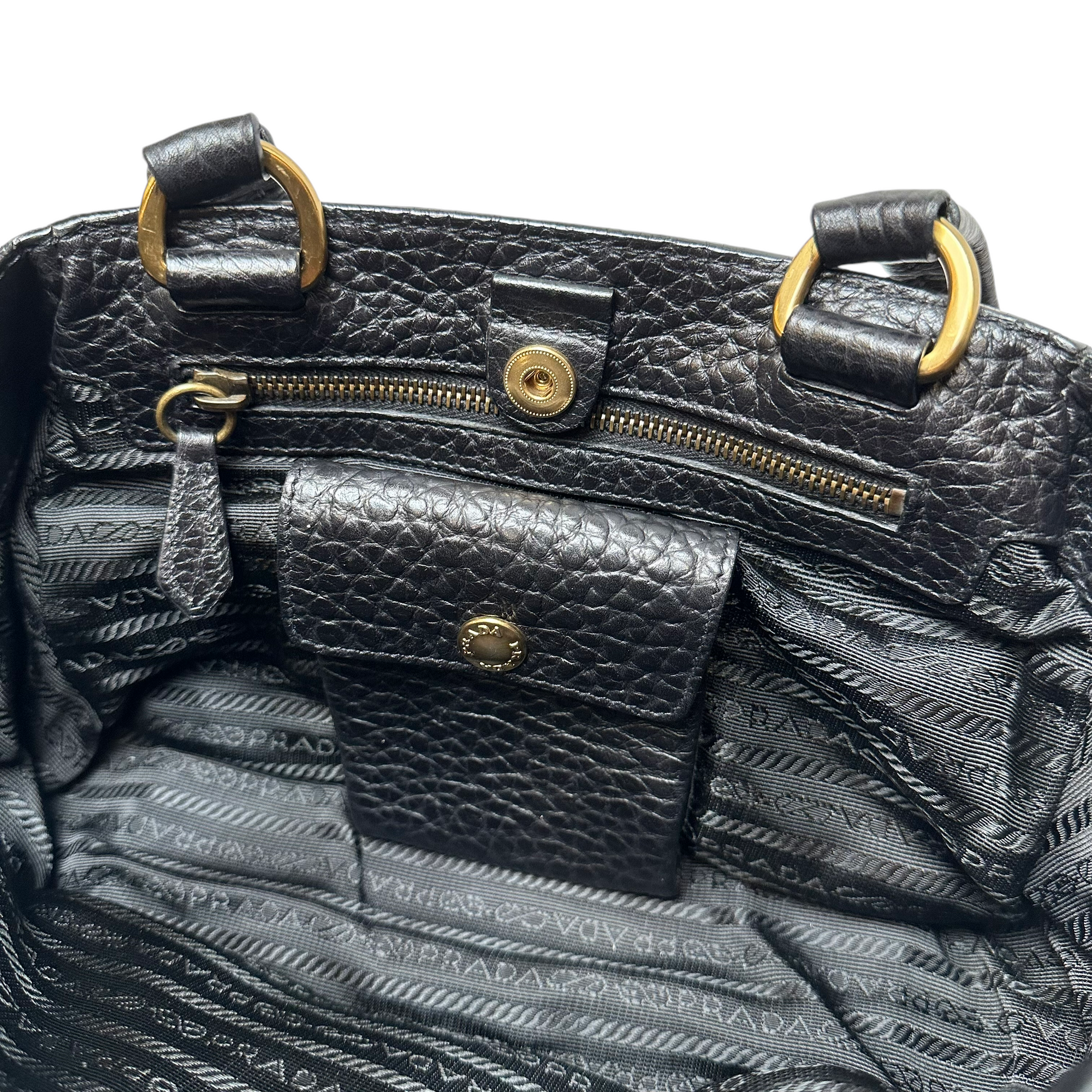 prada 2000s black shoulder bag