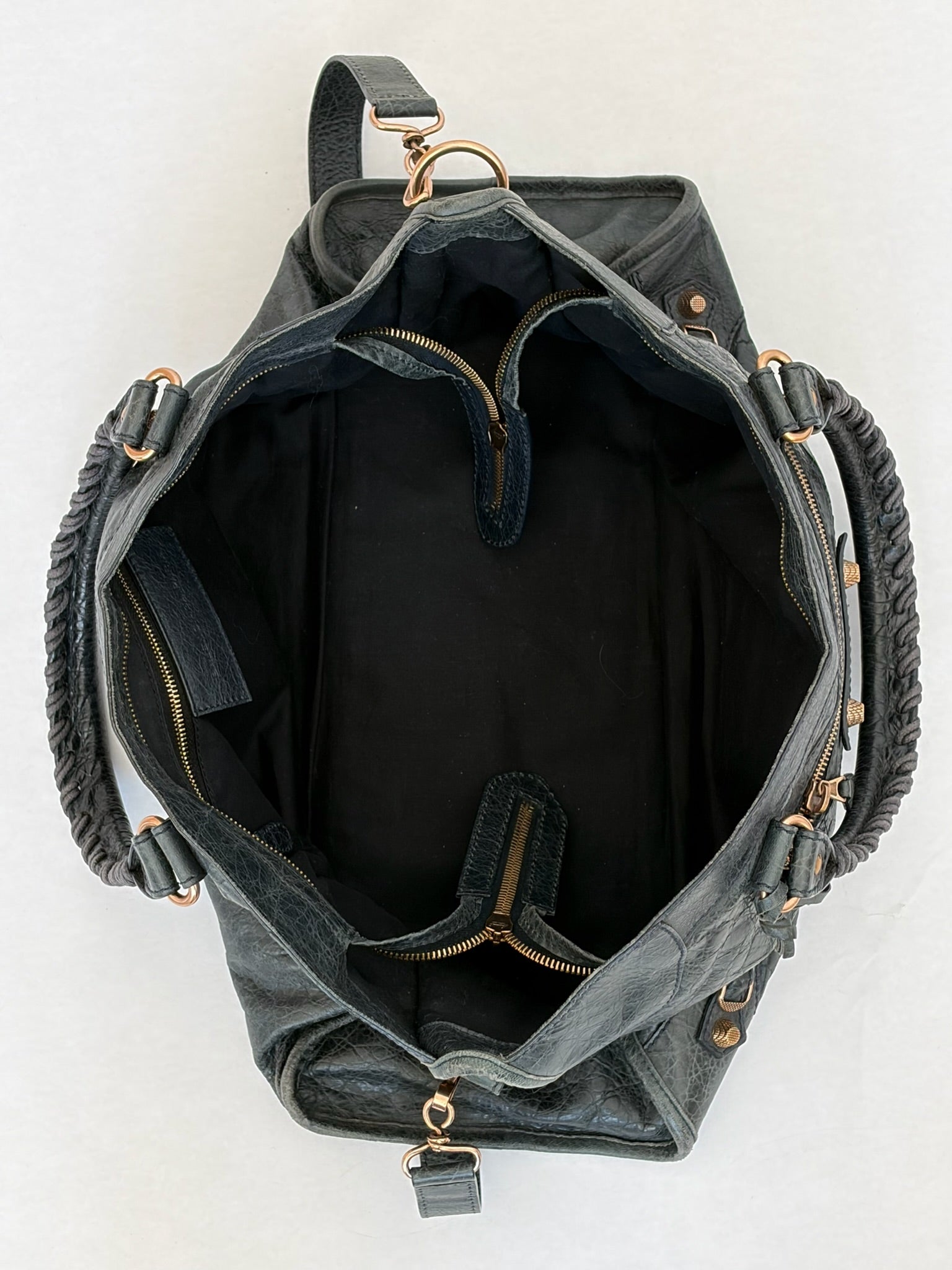 balenciaga 2000s dark gray part time bag