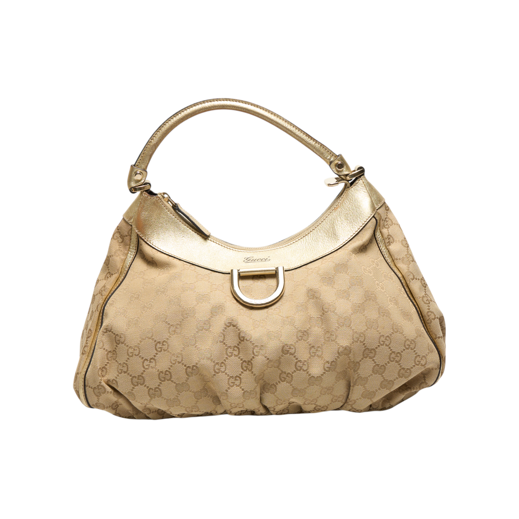 gucci 2000s gold abbey bag