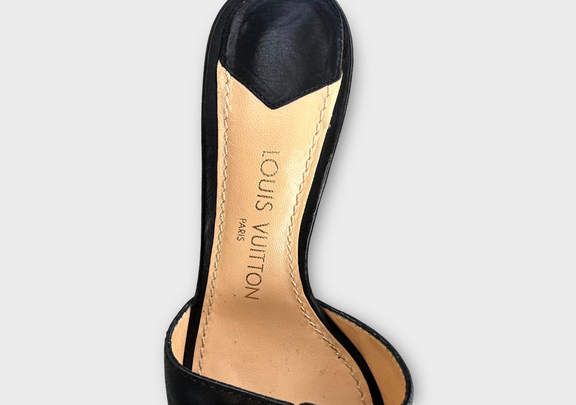 louis vuitton 2000s black heels