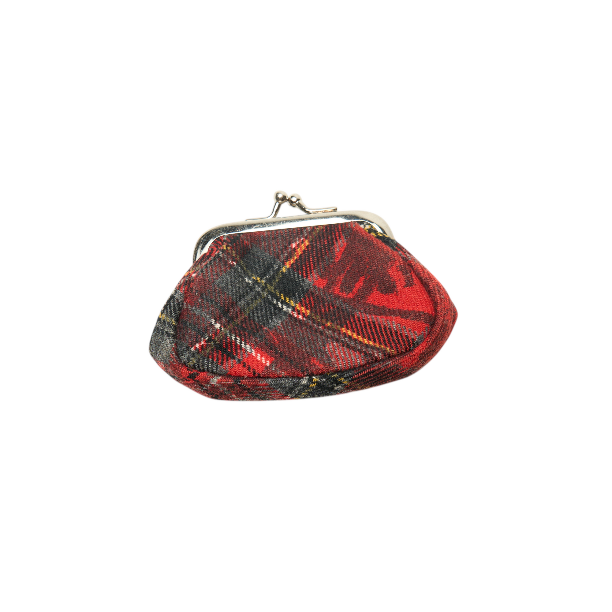vivienne westwood red plaid coin pouch