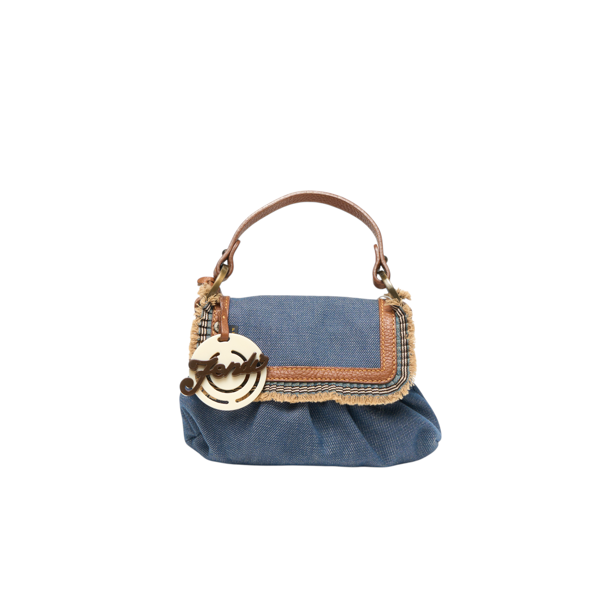 fendi 2000s mini denim chef bag