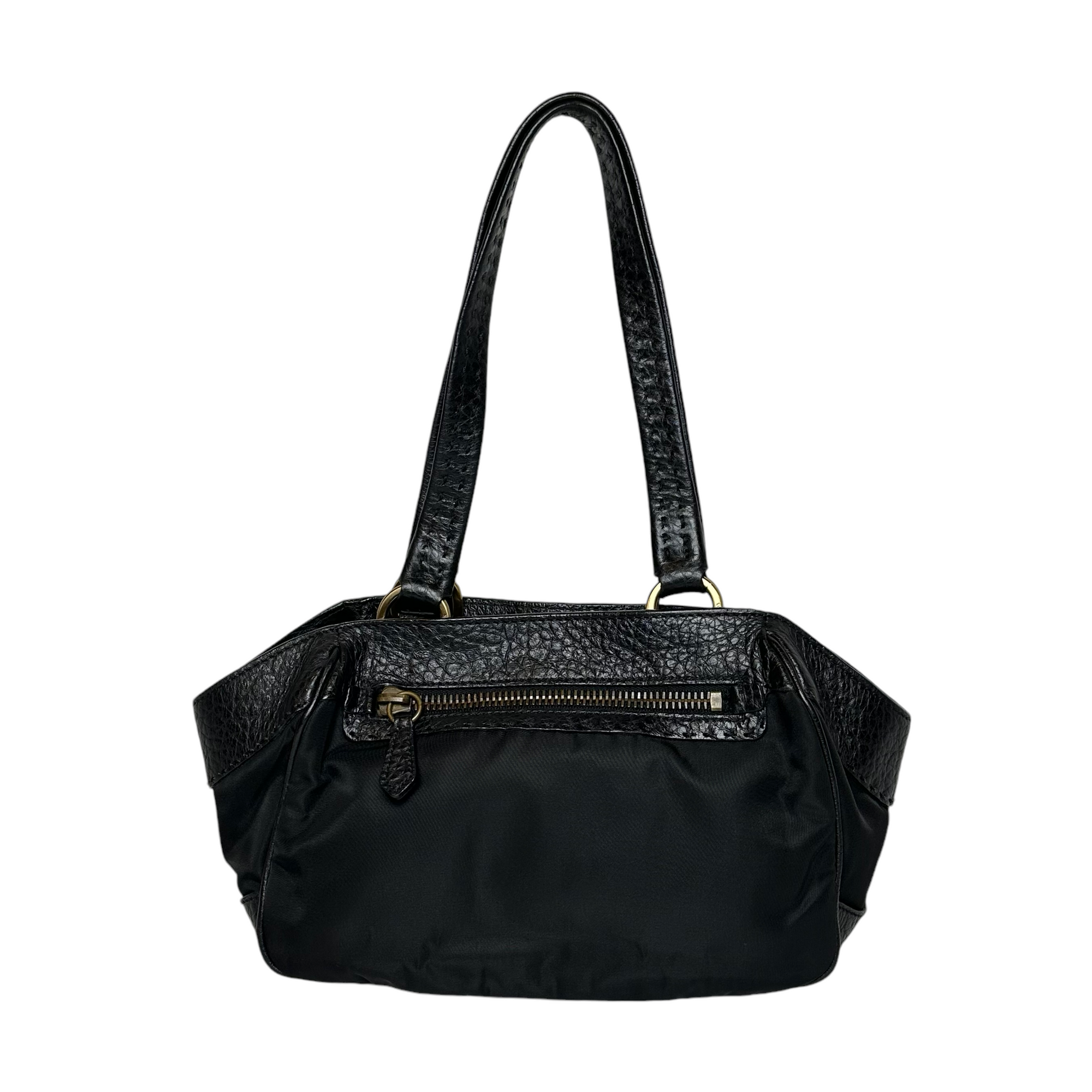 prada 2000s black shoulder bag