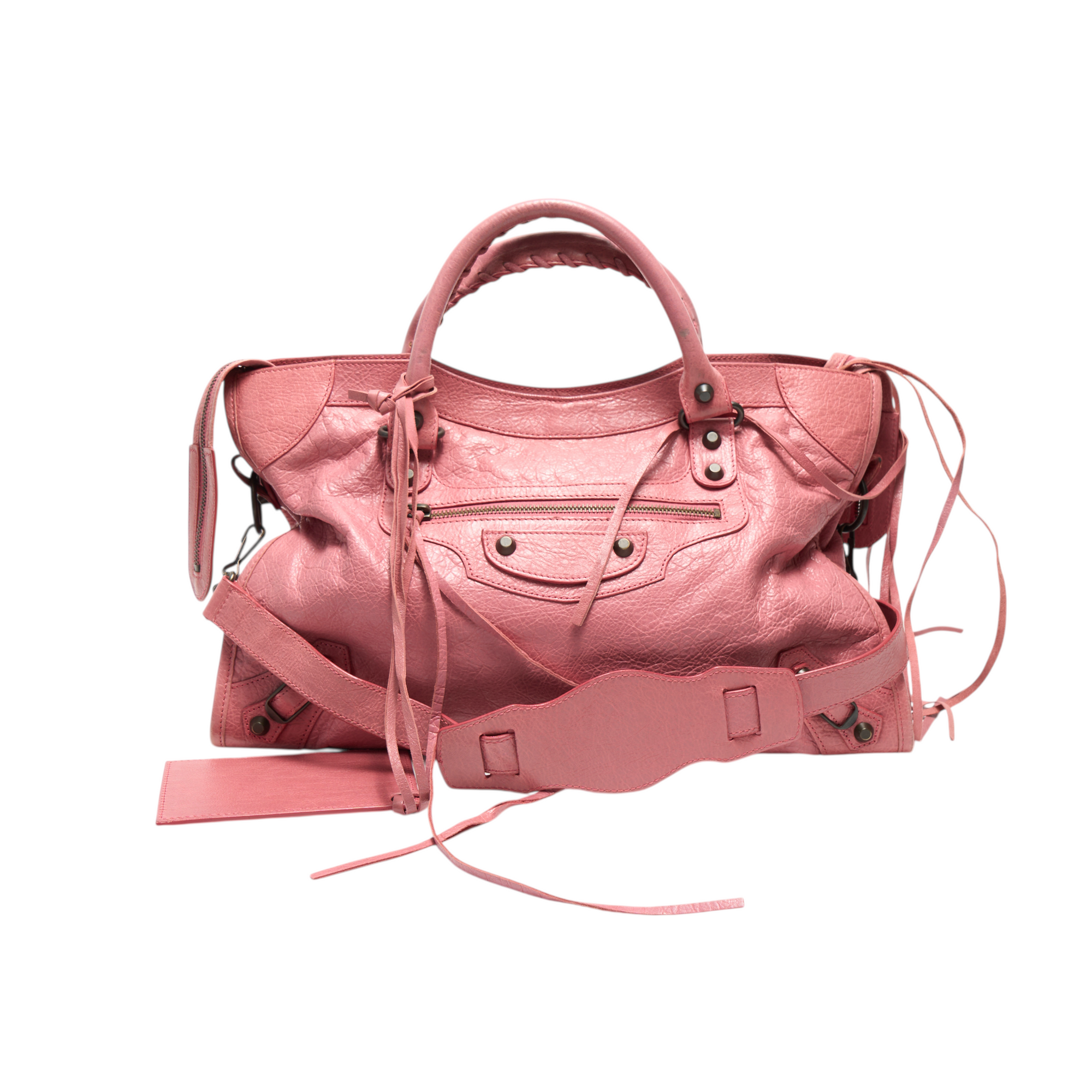balenciaga 2000s pink city bag