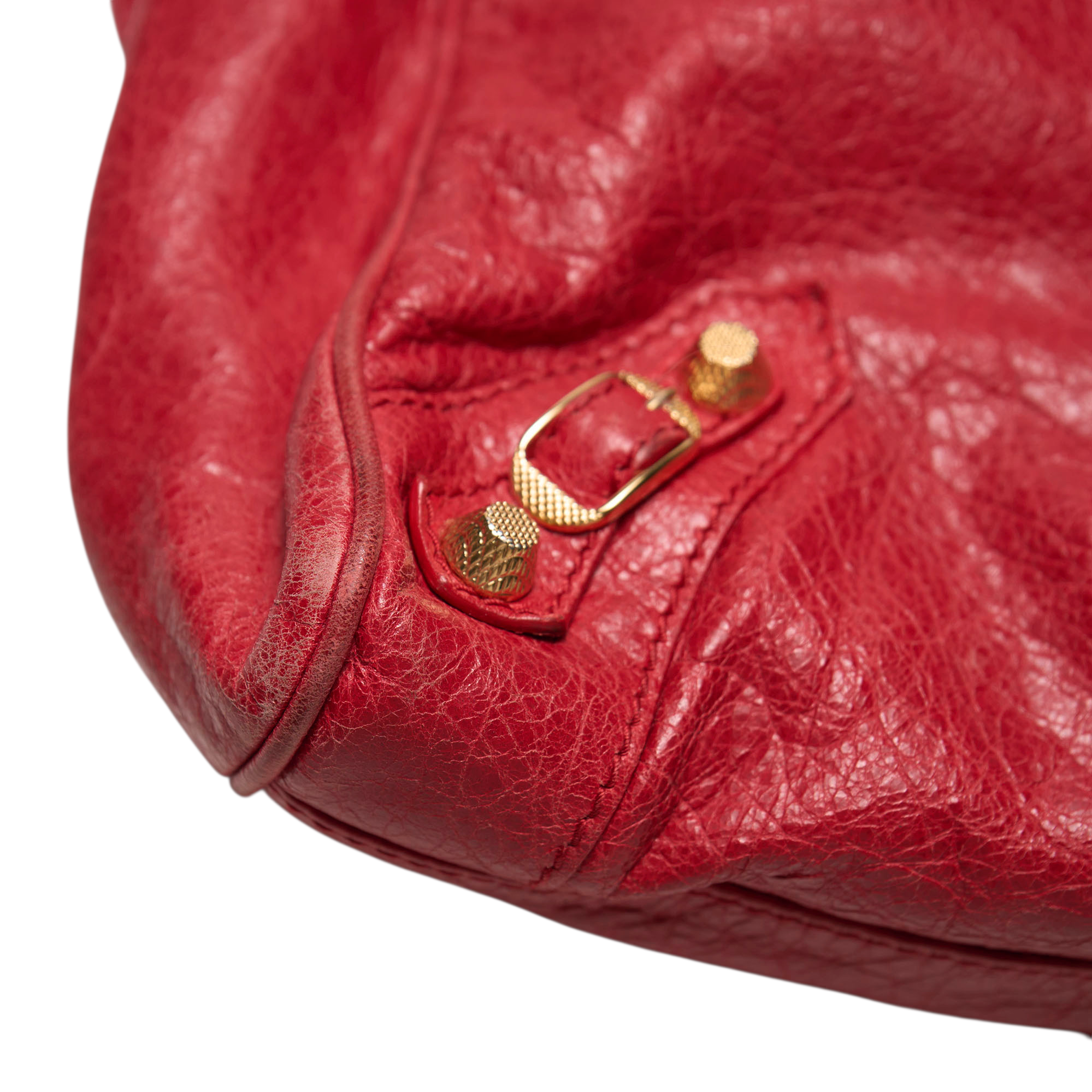 balenciaga 2000s red city bag