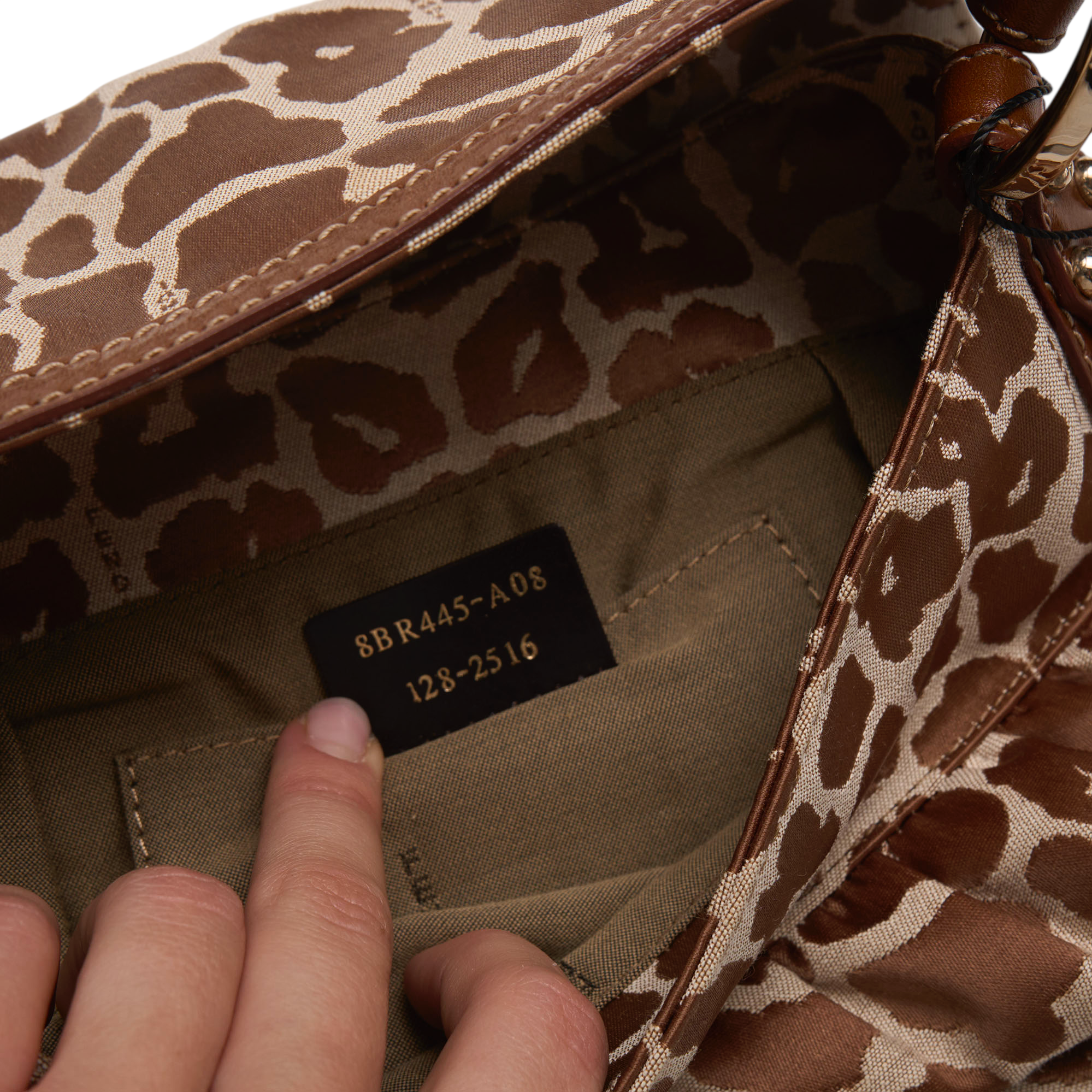 fendi 2000s leopard chef bag