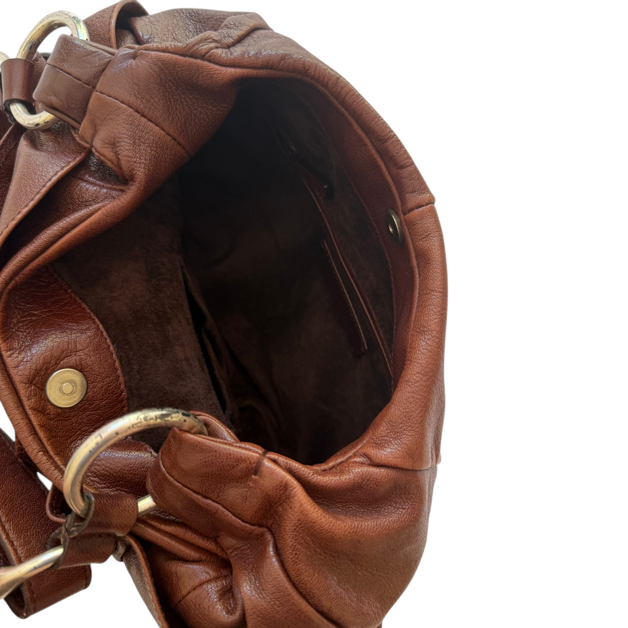 yves saint laurent brown shoulder bag