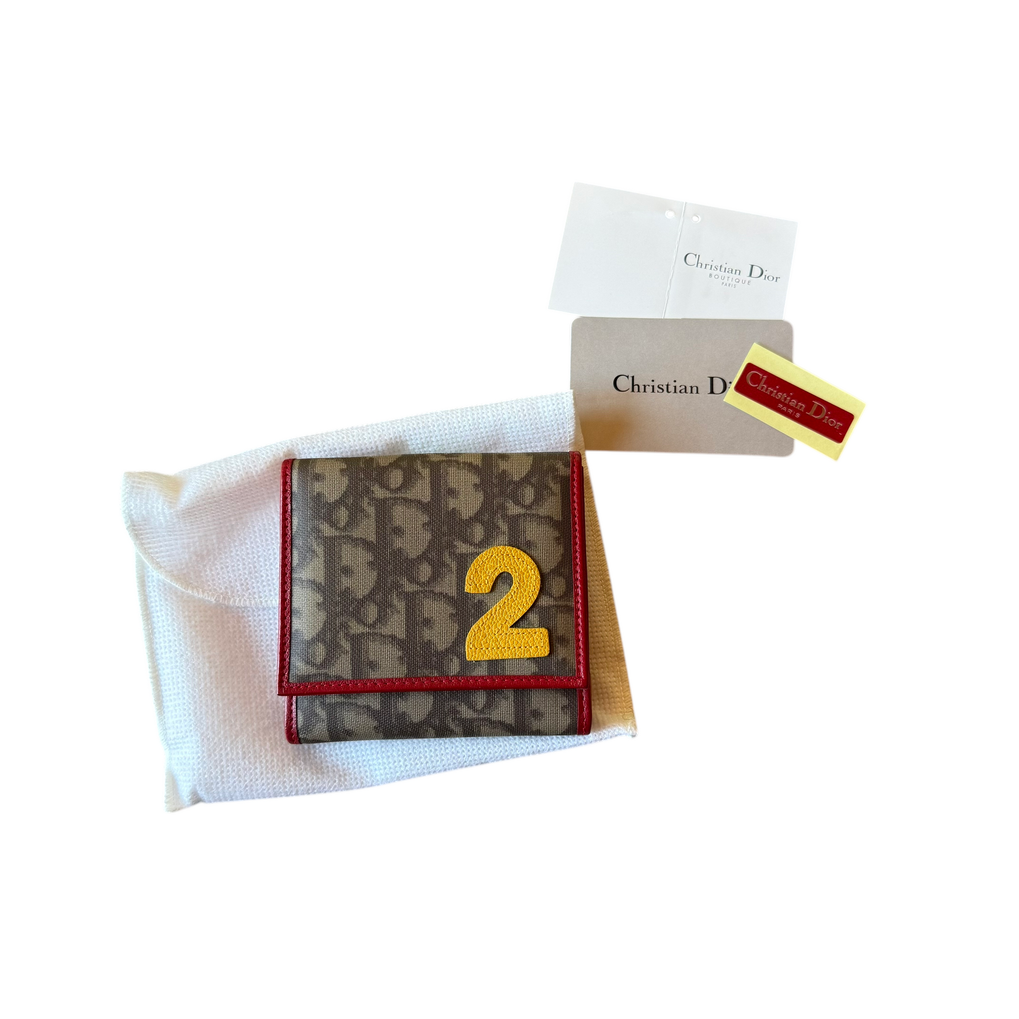 christian dior 2000s rasta wallet