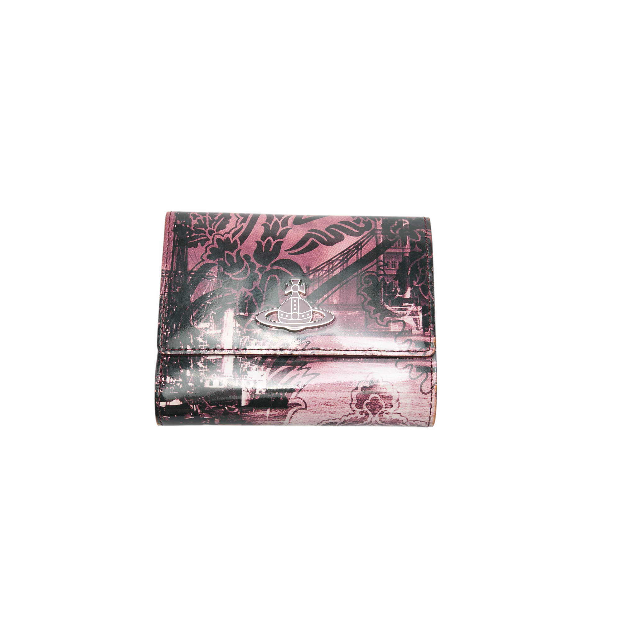 vivienne westwood purple floral wallet
