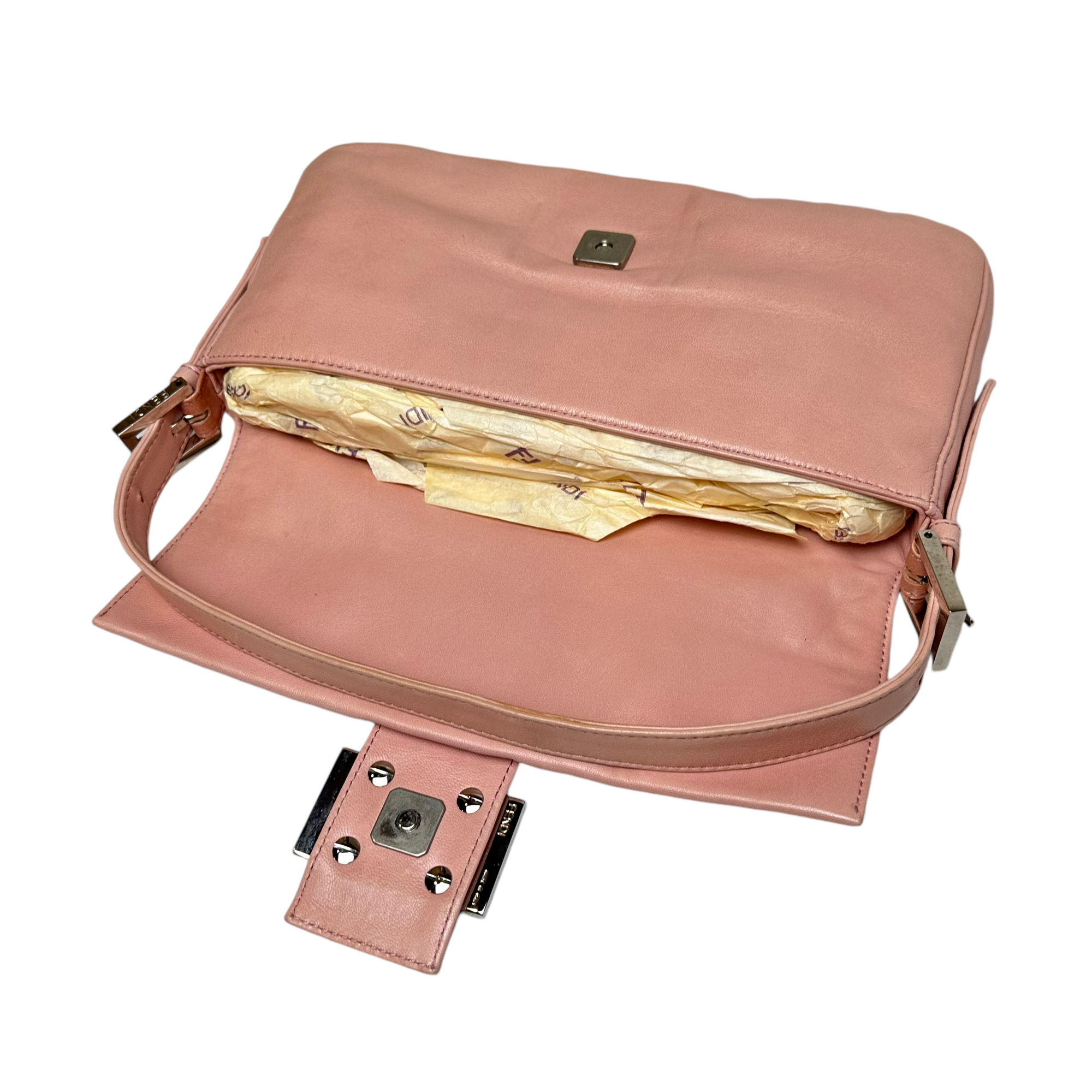 fendi 2000s pink baguette