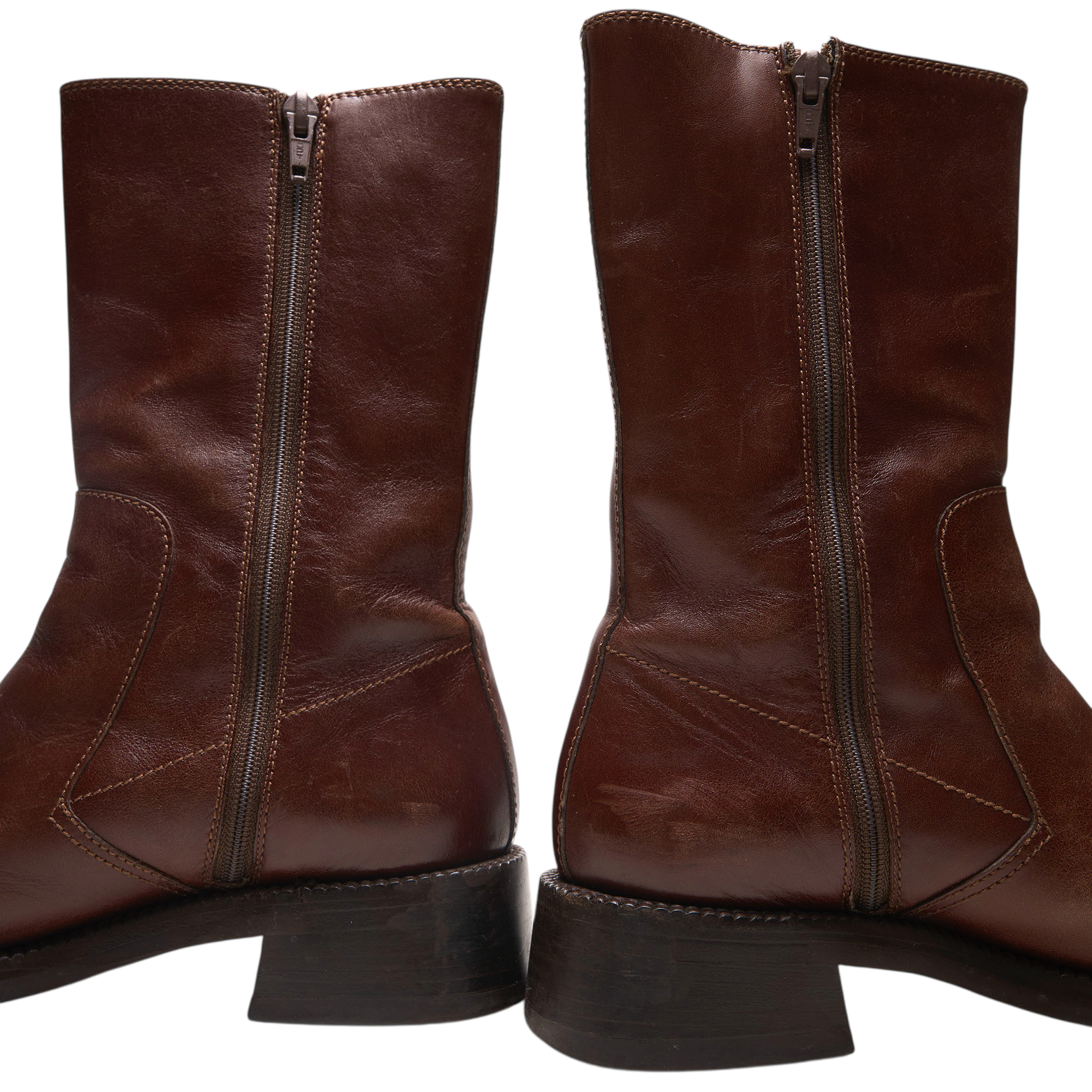 prada 2000s brown boots