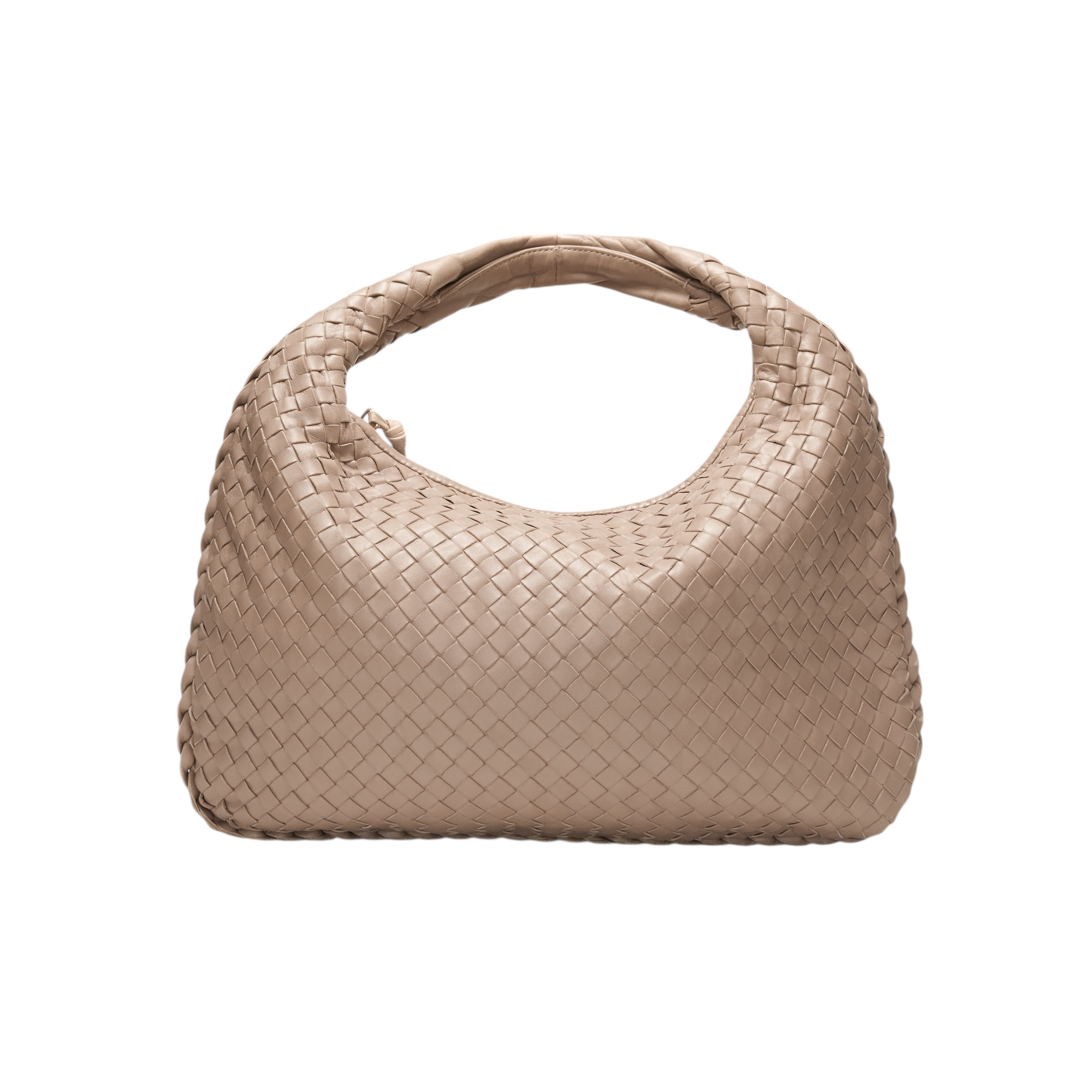 bottega veneta 2008 taupe brown small hobo bag