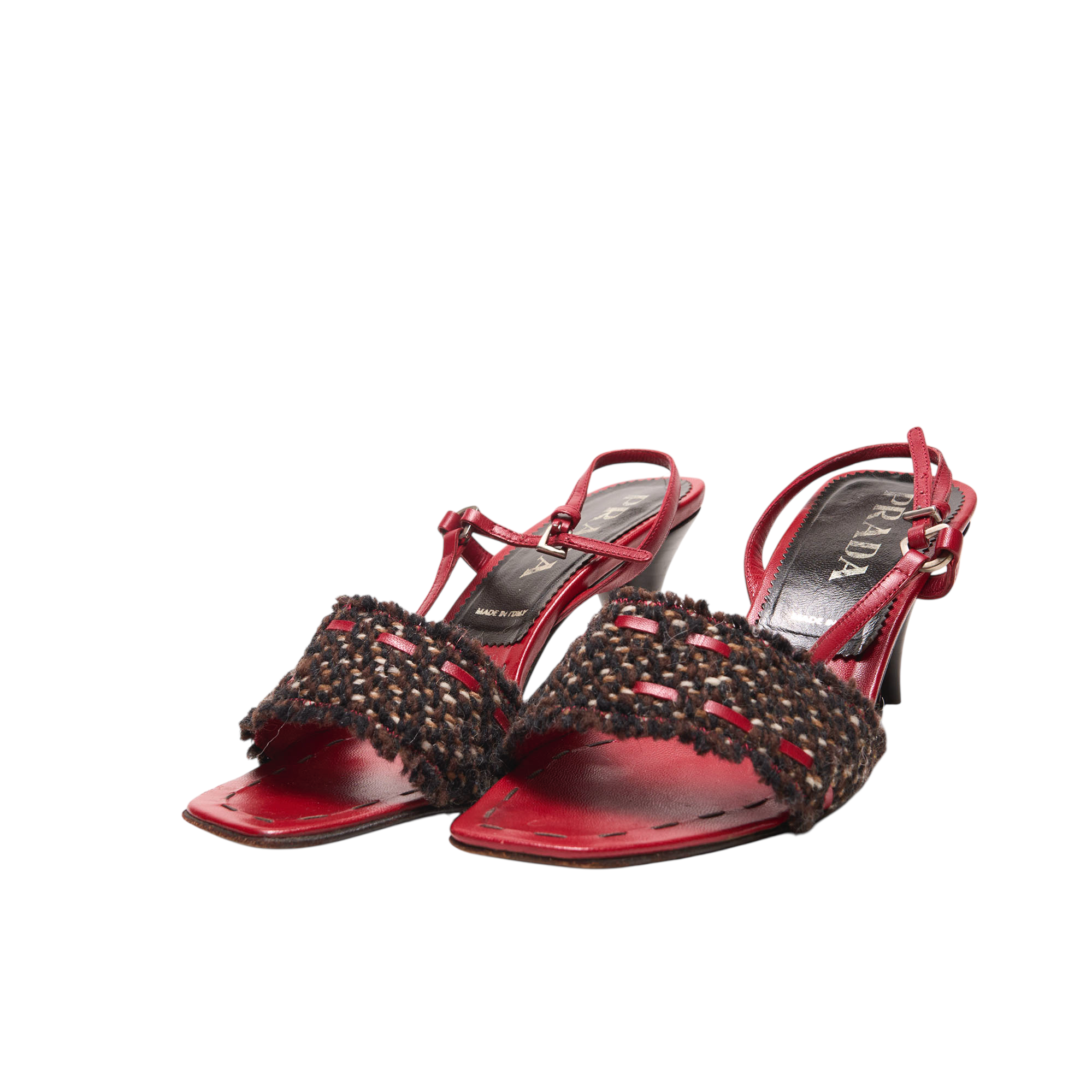 prada 2000s black kitten heels