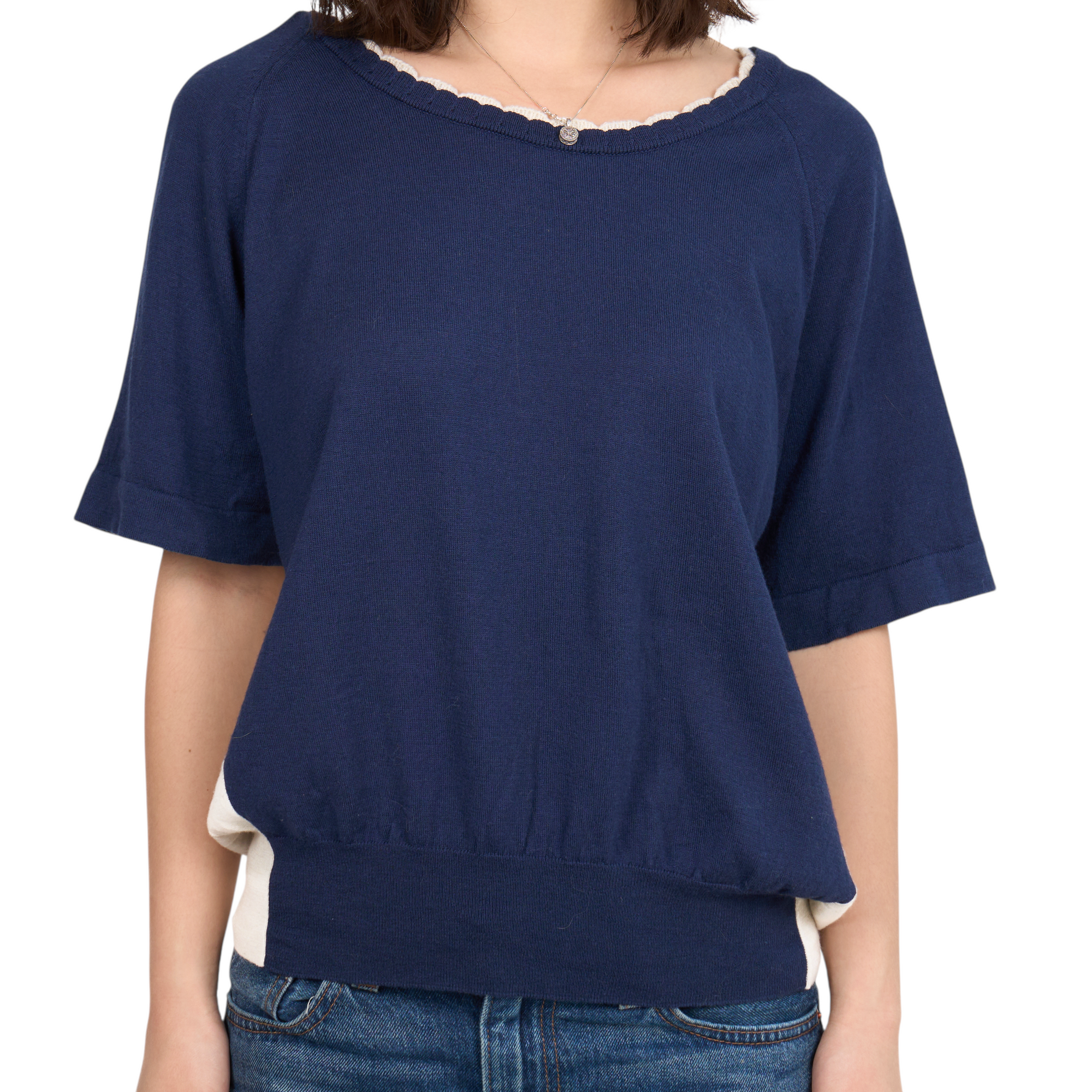 chloé bicolor top
