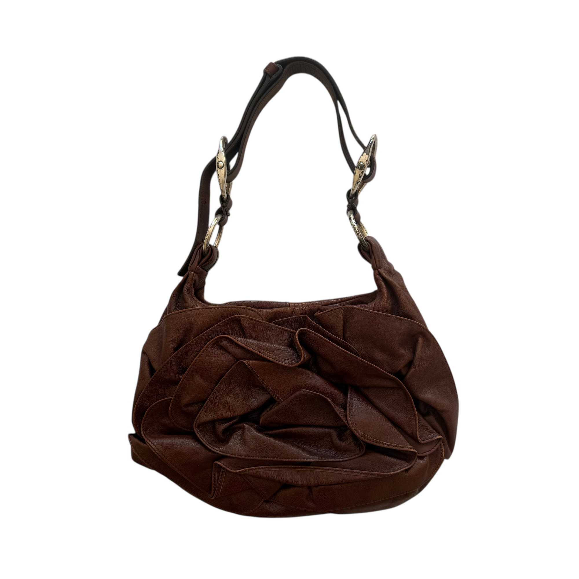 yves saint laurent brown shoulder bag