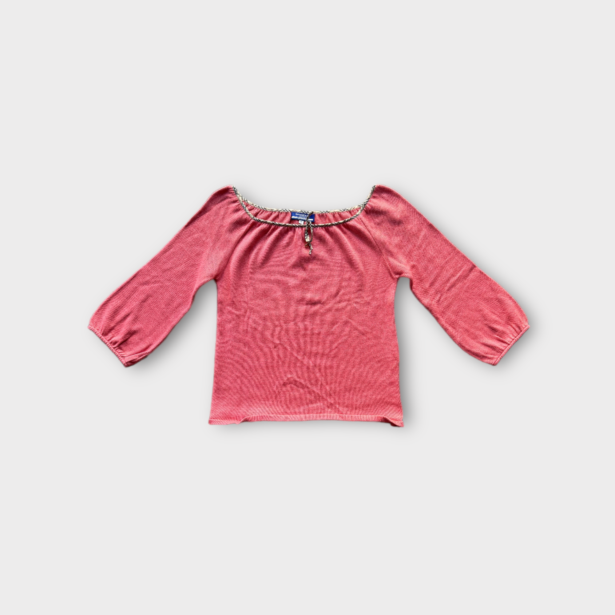 burberry blue label pink sweater top