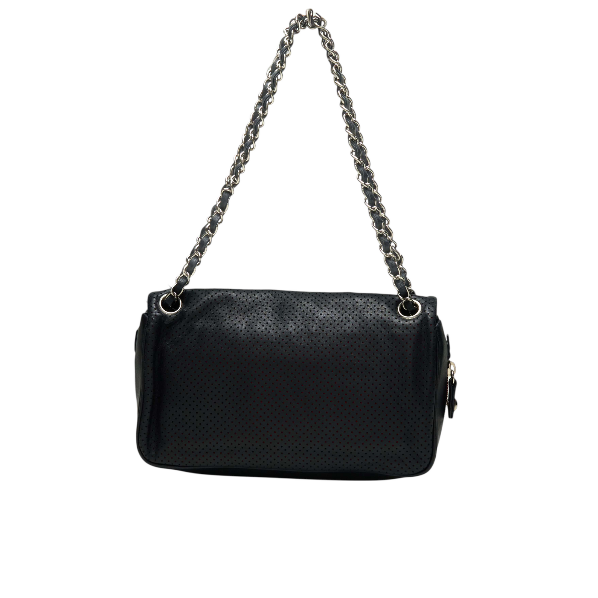 chanel 2000s black flap bag
