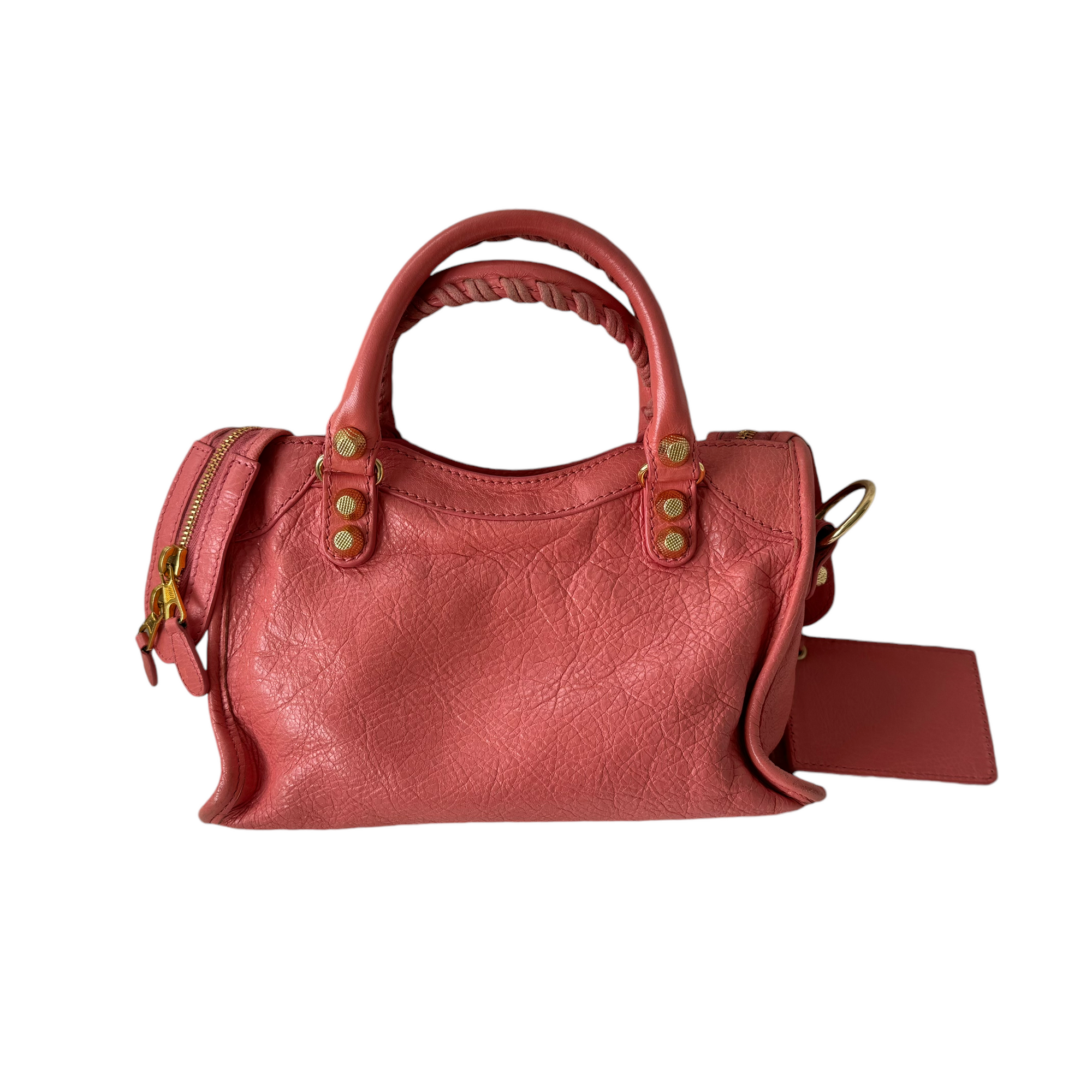 balenciaga pink city bag