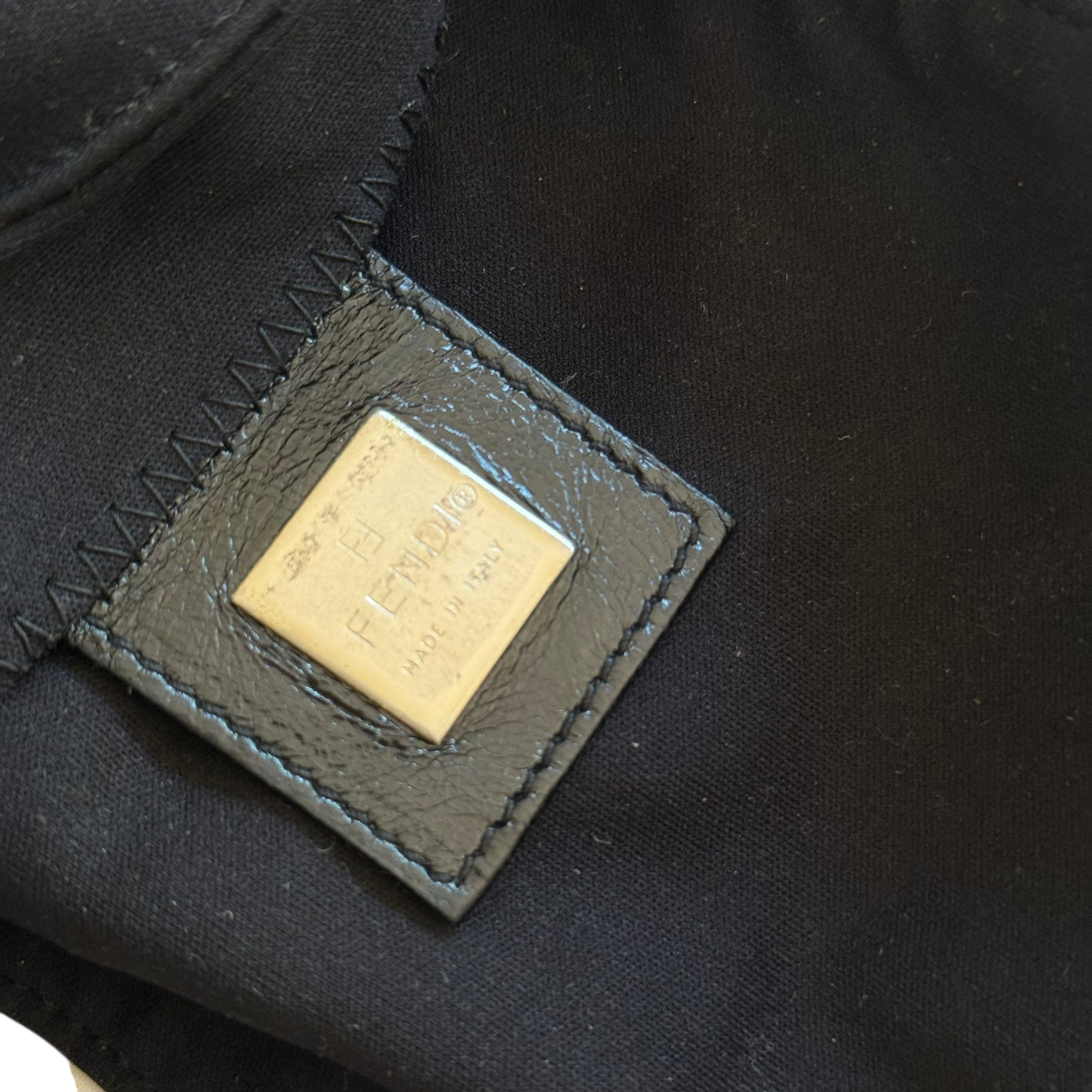 fendi 2000s black mini bag