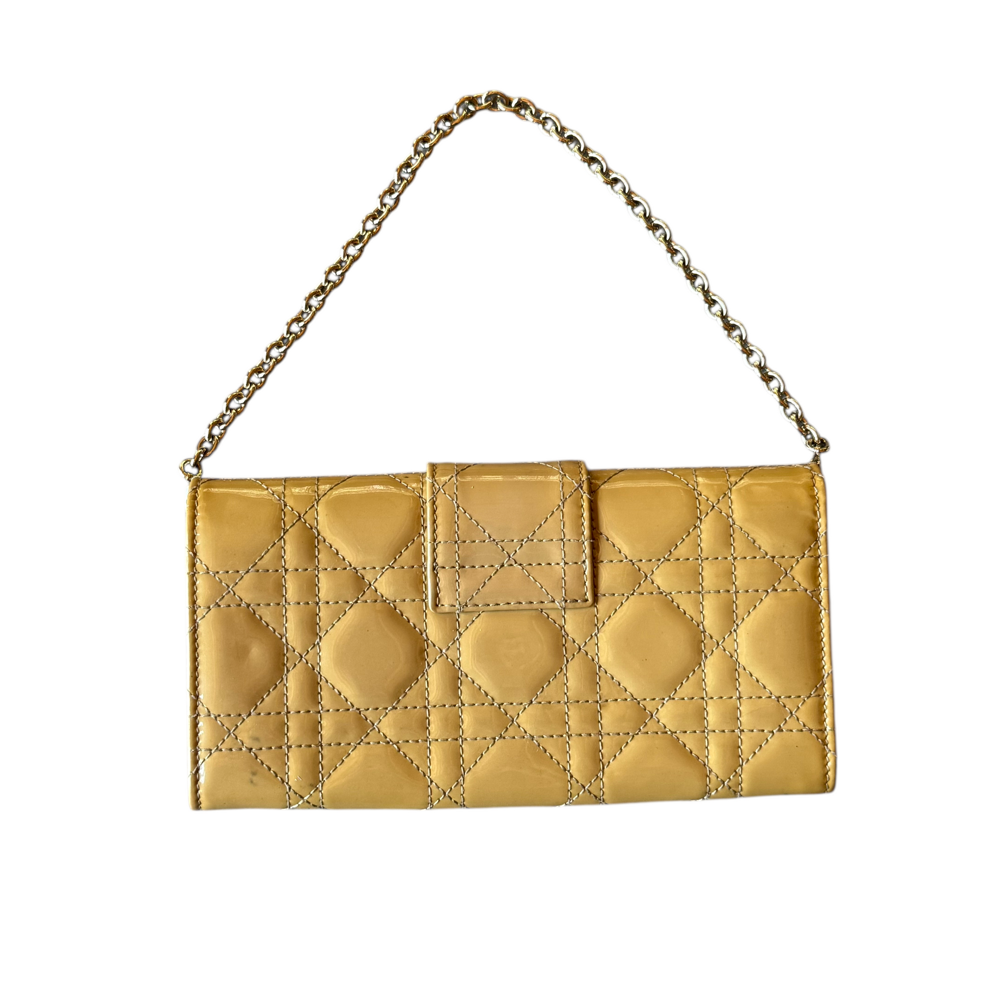 christian dior 2000s yellow bag