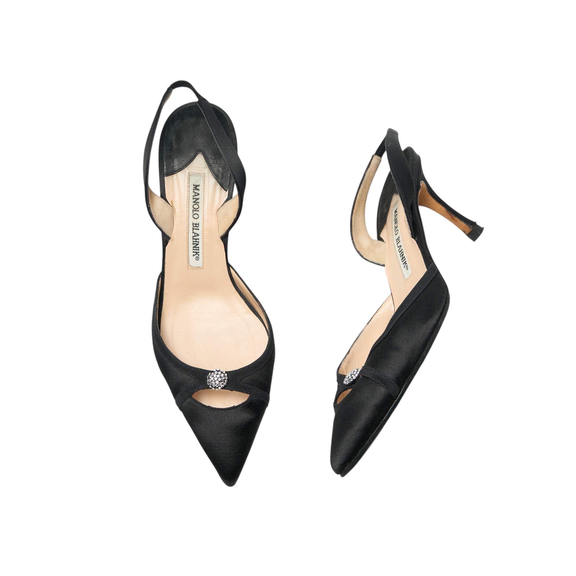 manolo blahnik 2000s black heels