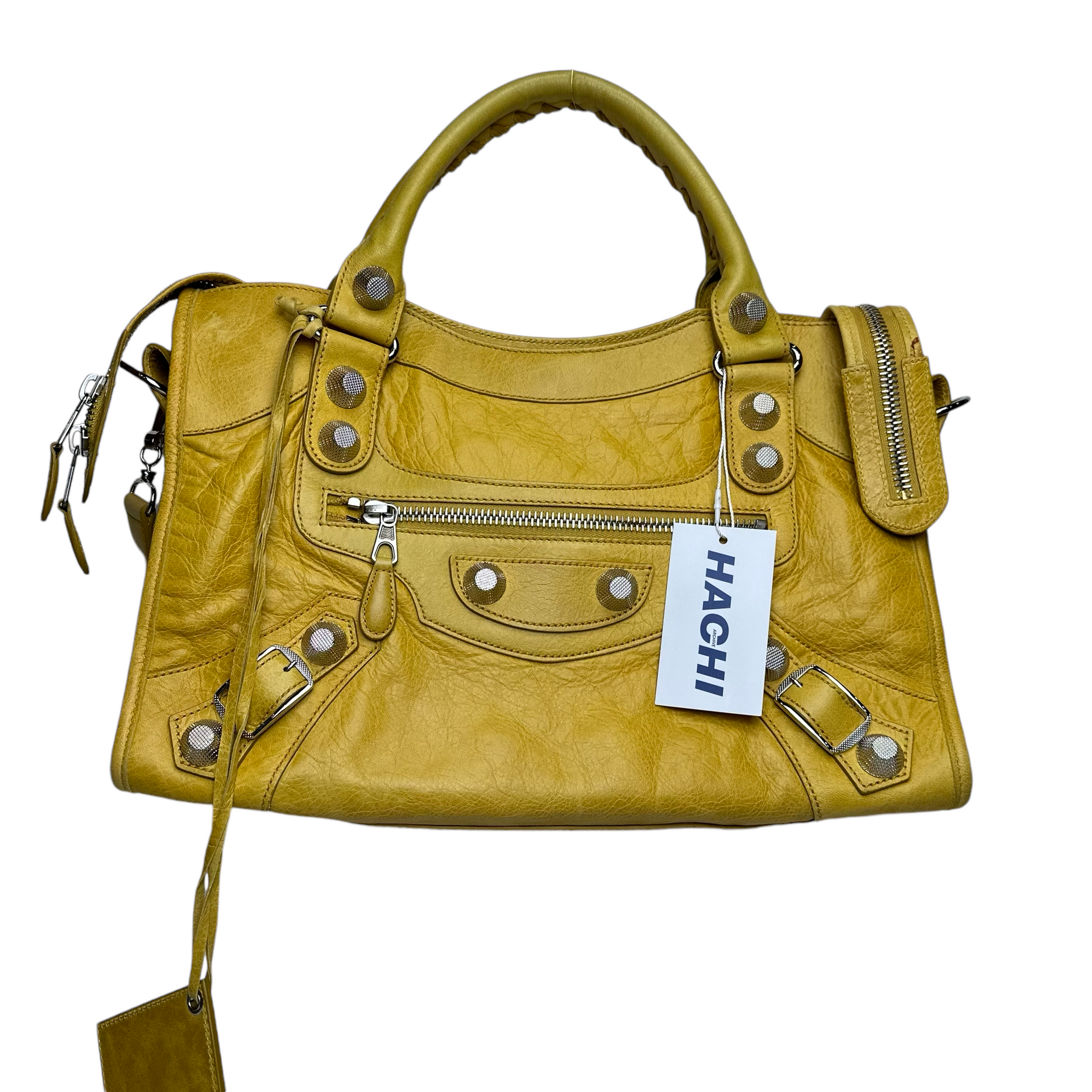 balenciaga yellow city bag – hachi archive
