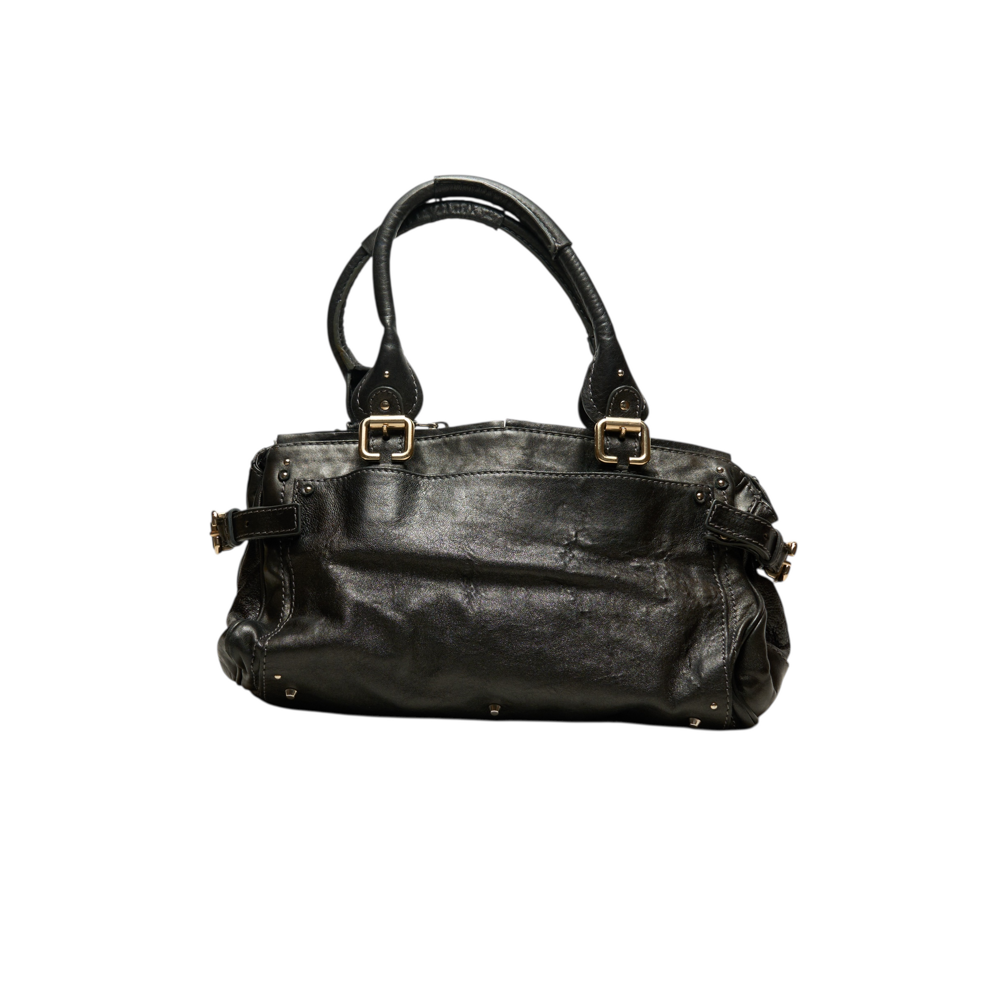 chloé 2000s black paddington bag