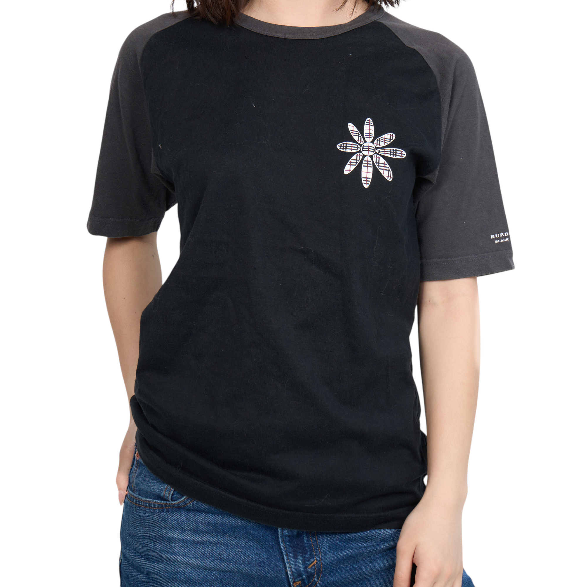 burberry black baseball top