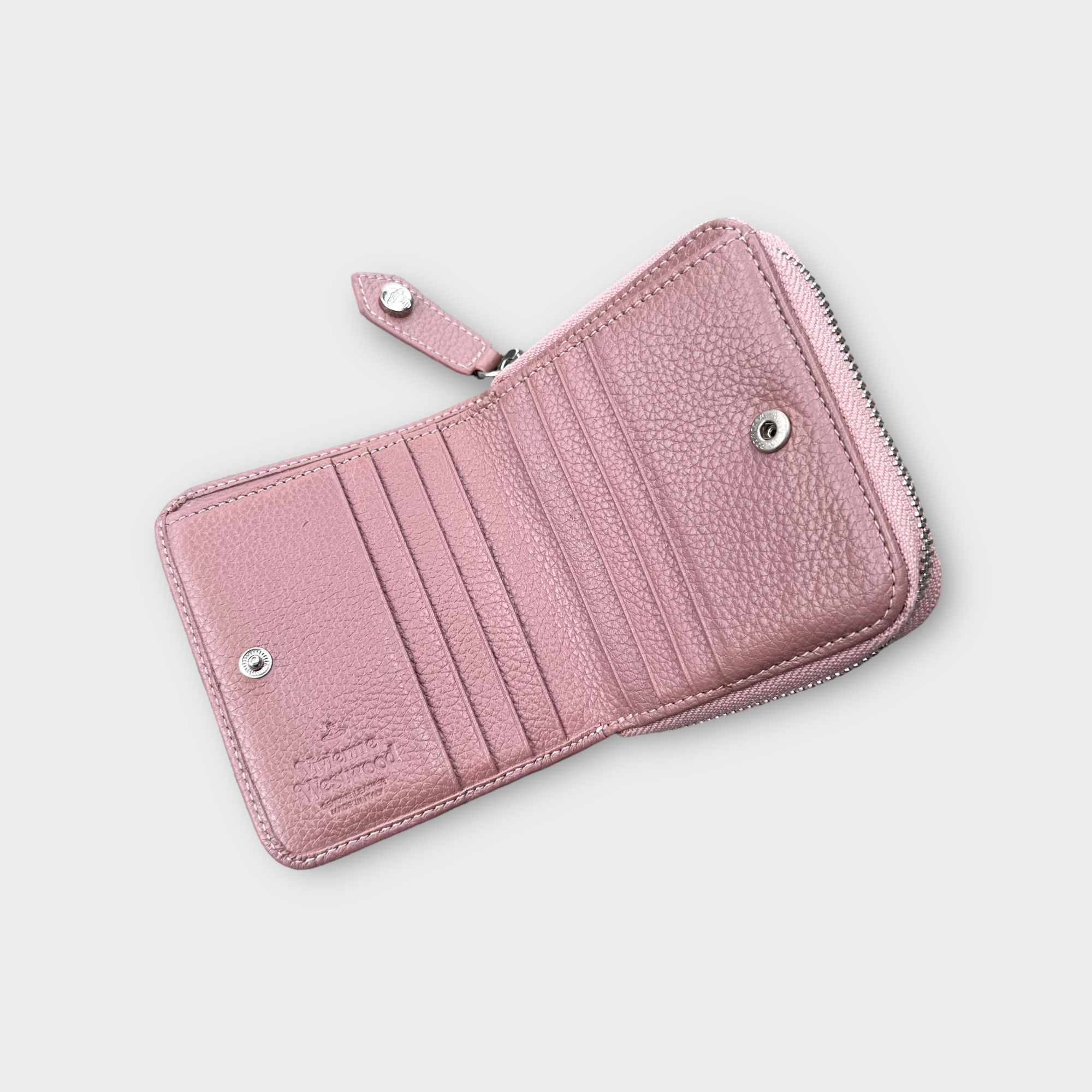 vivienne westwood light pink wallet