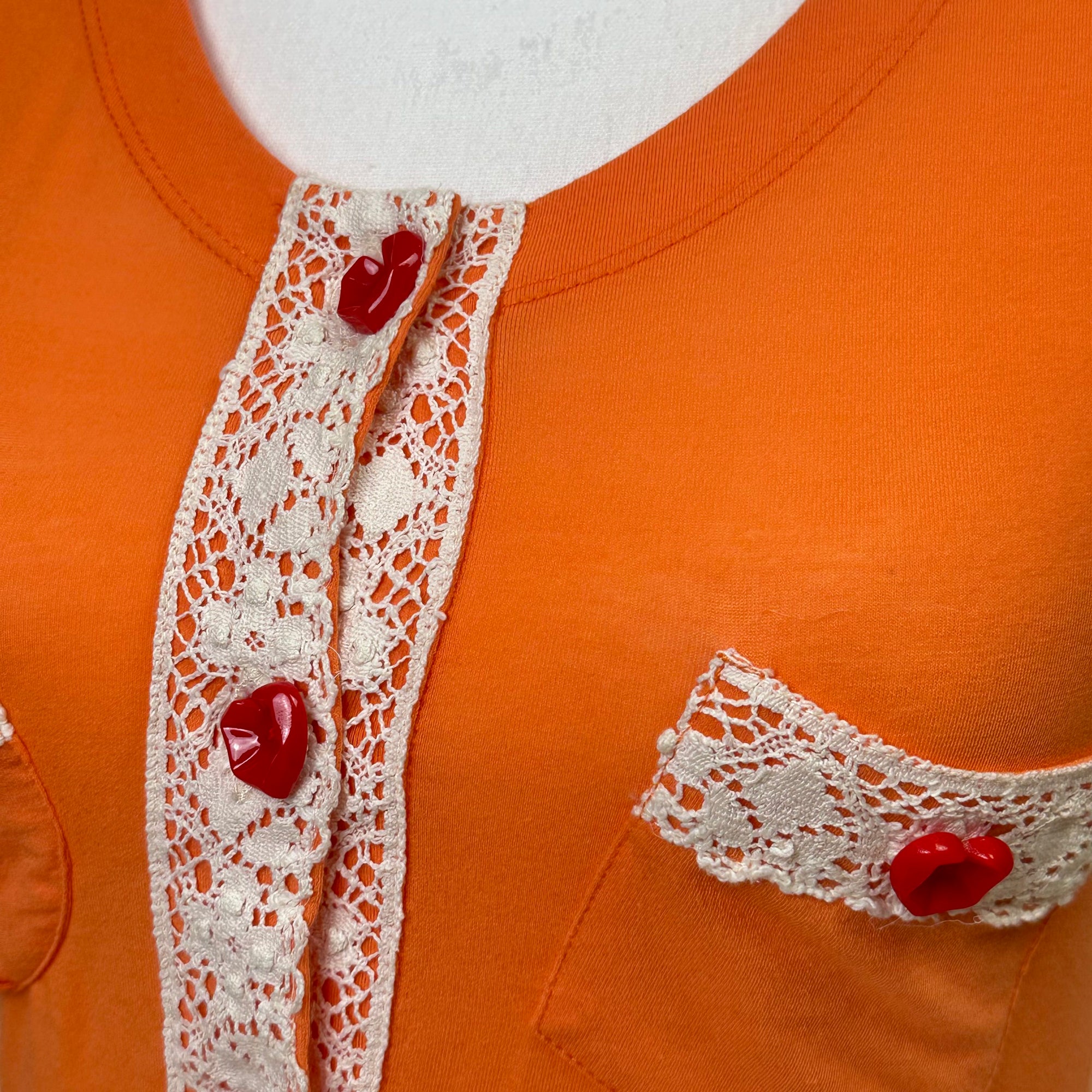 moschino 2000s orange tank top