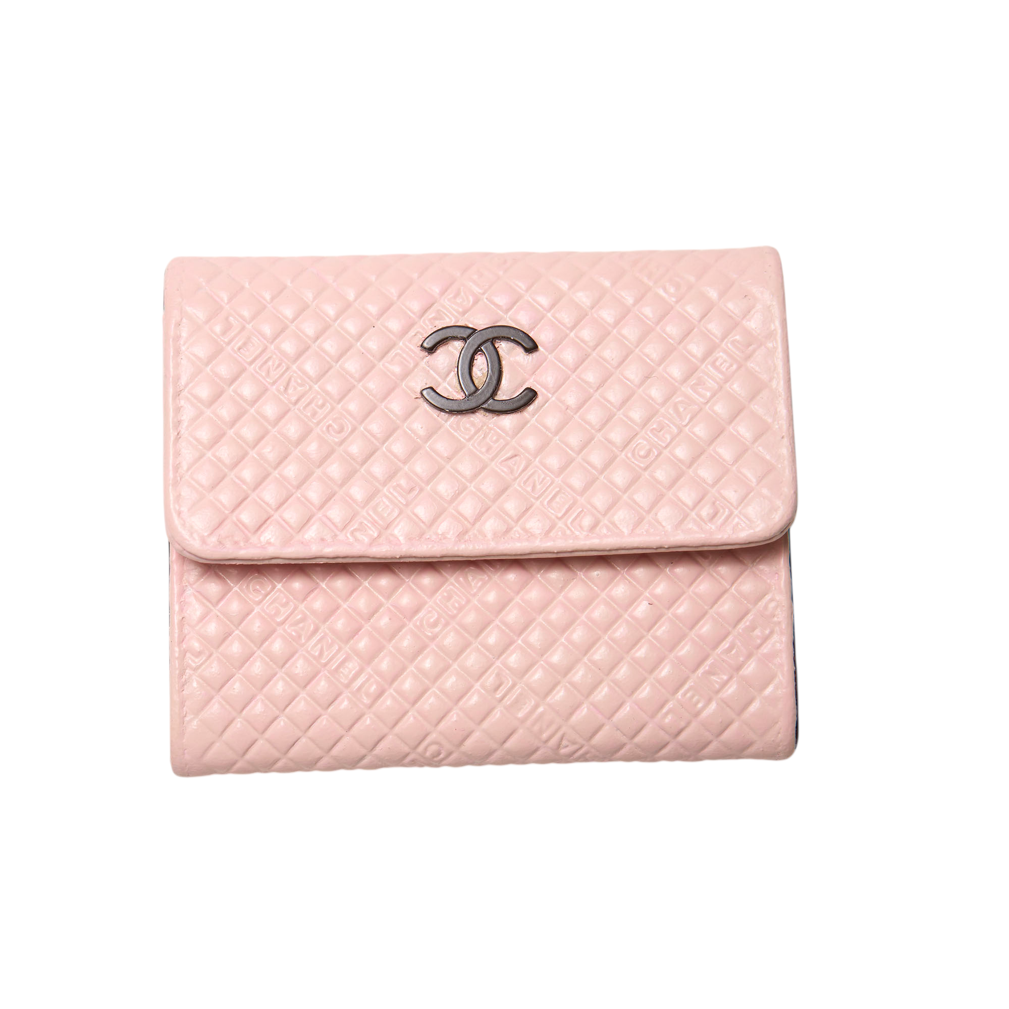 chanel 2000s pink wallet