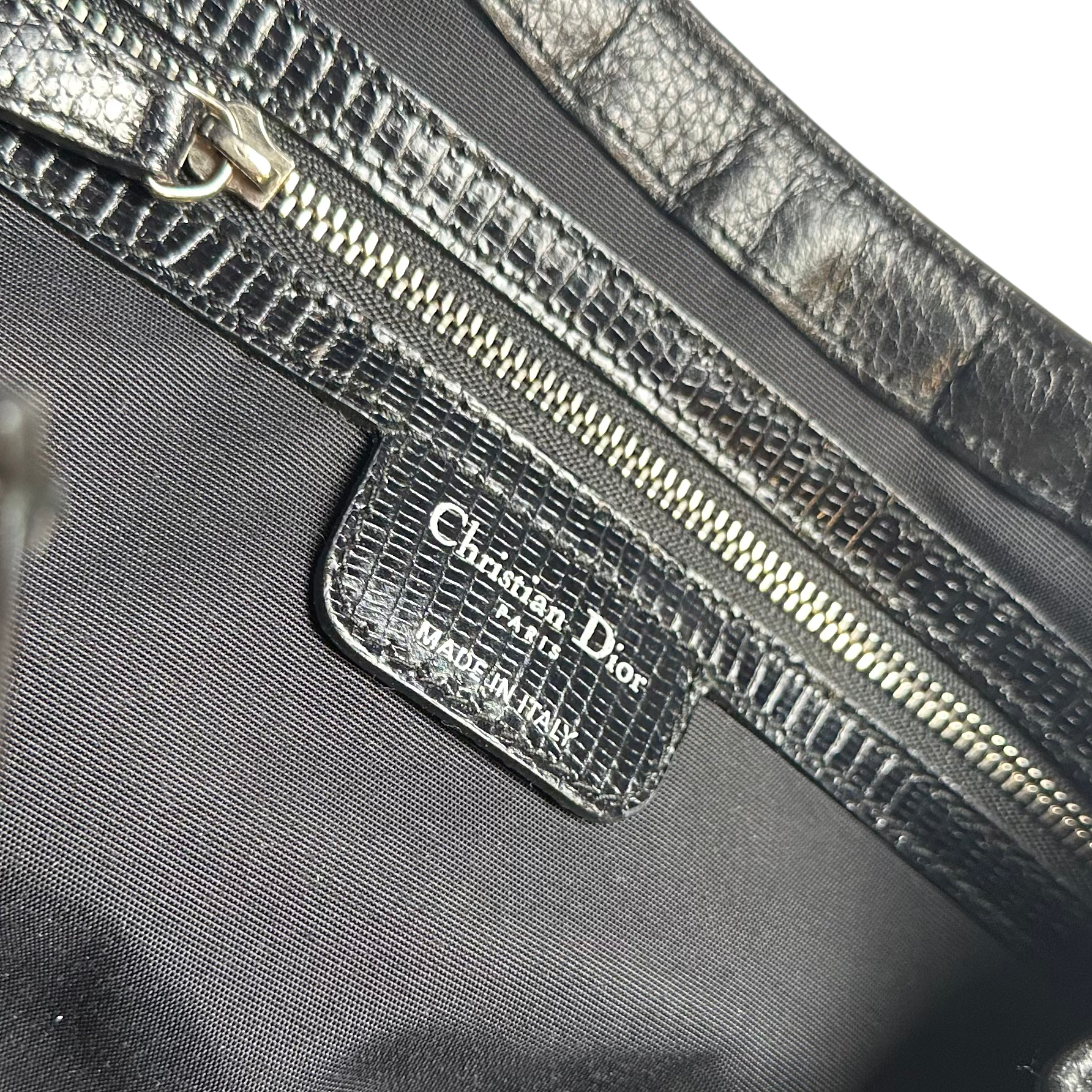 christian dior 2000s black shoulder bag