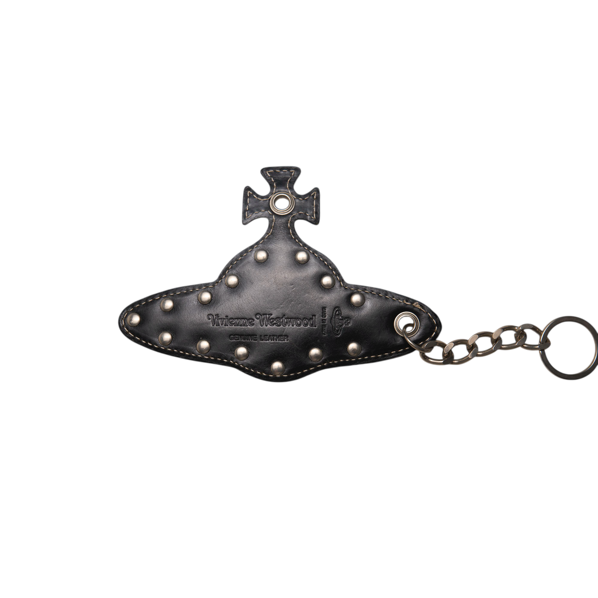 vivienne westwood 2000s black orb keychain