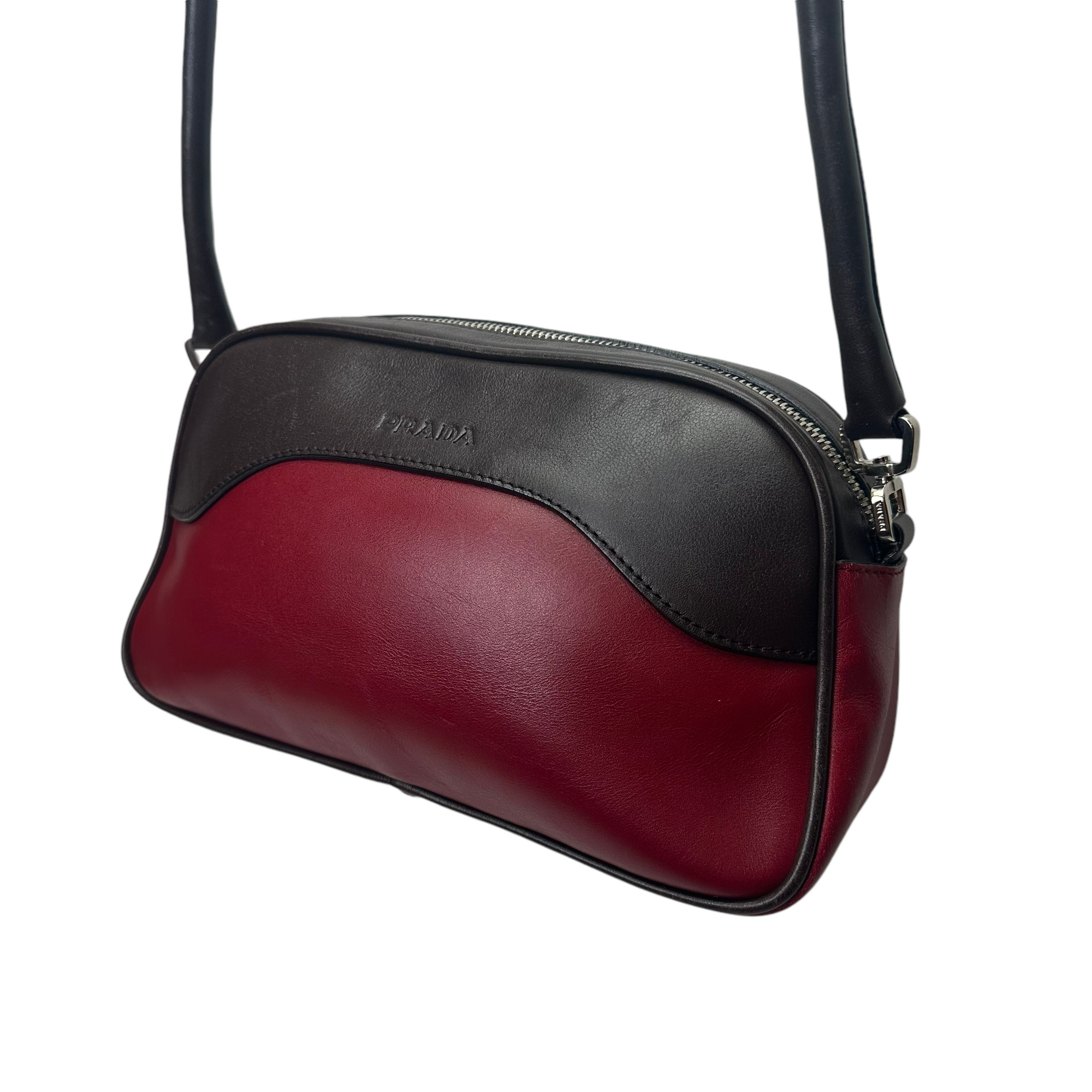 prada bicolor shoulder bag