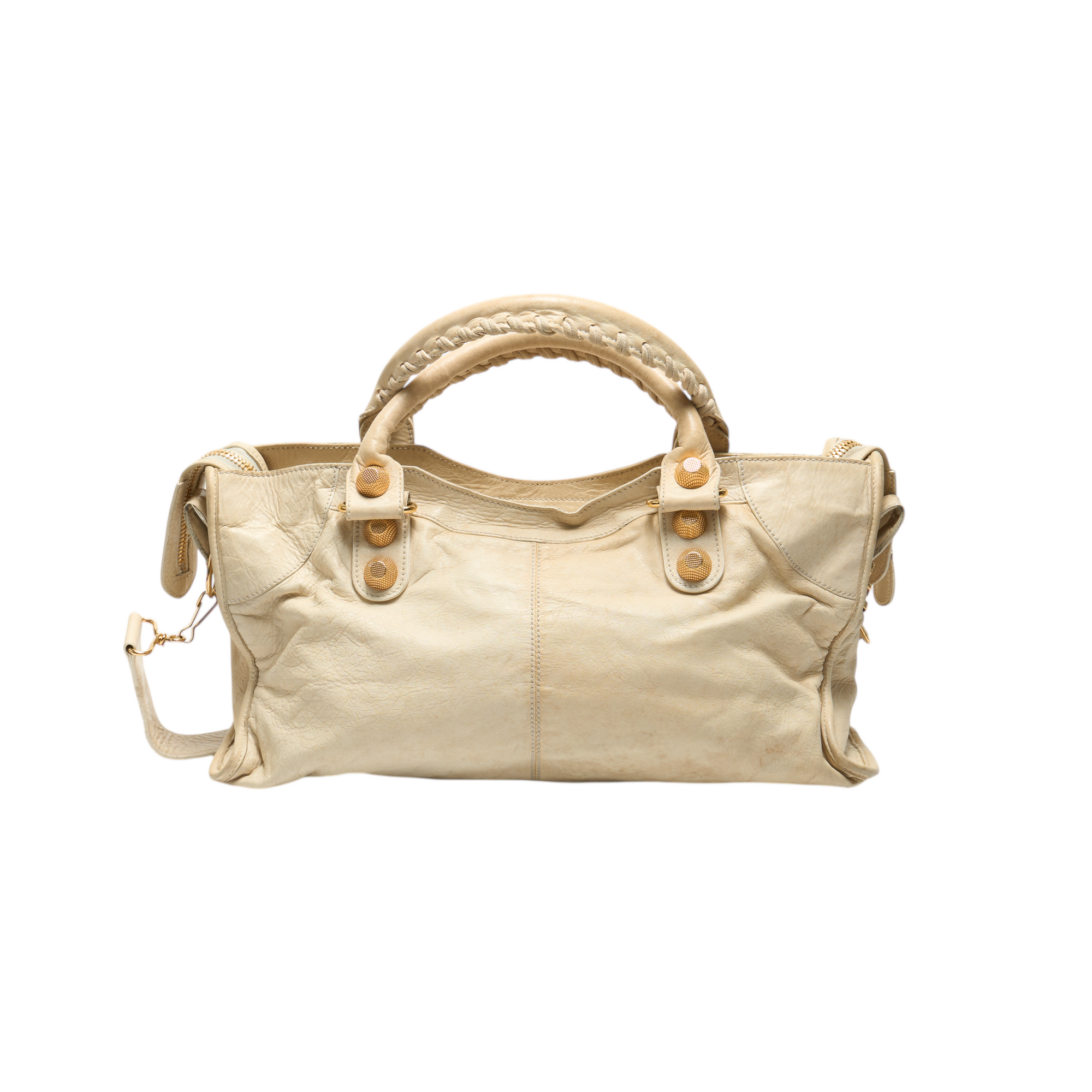 balenciaga 2000s cream part time bag