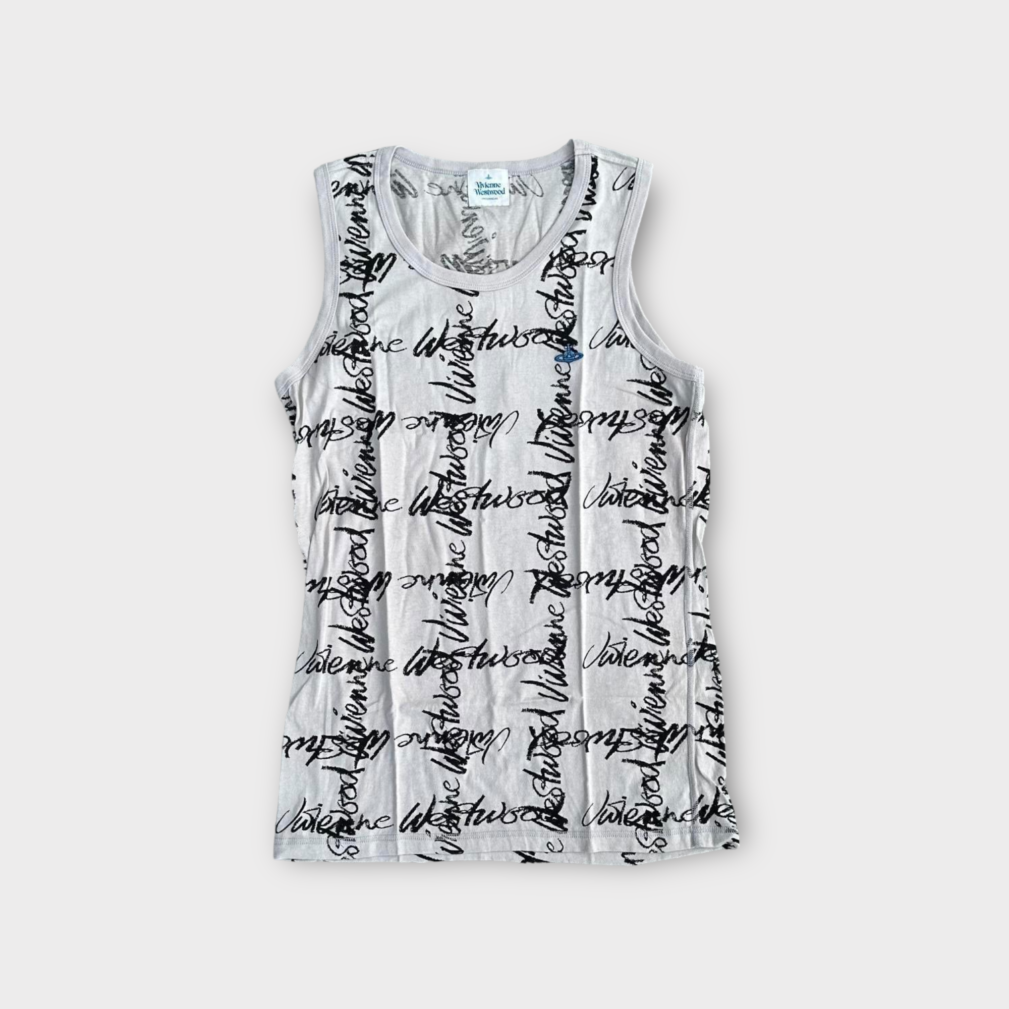 vivienne westwood light gray tank top