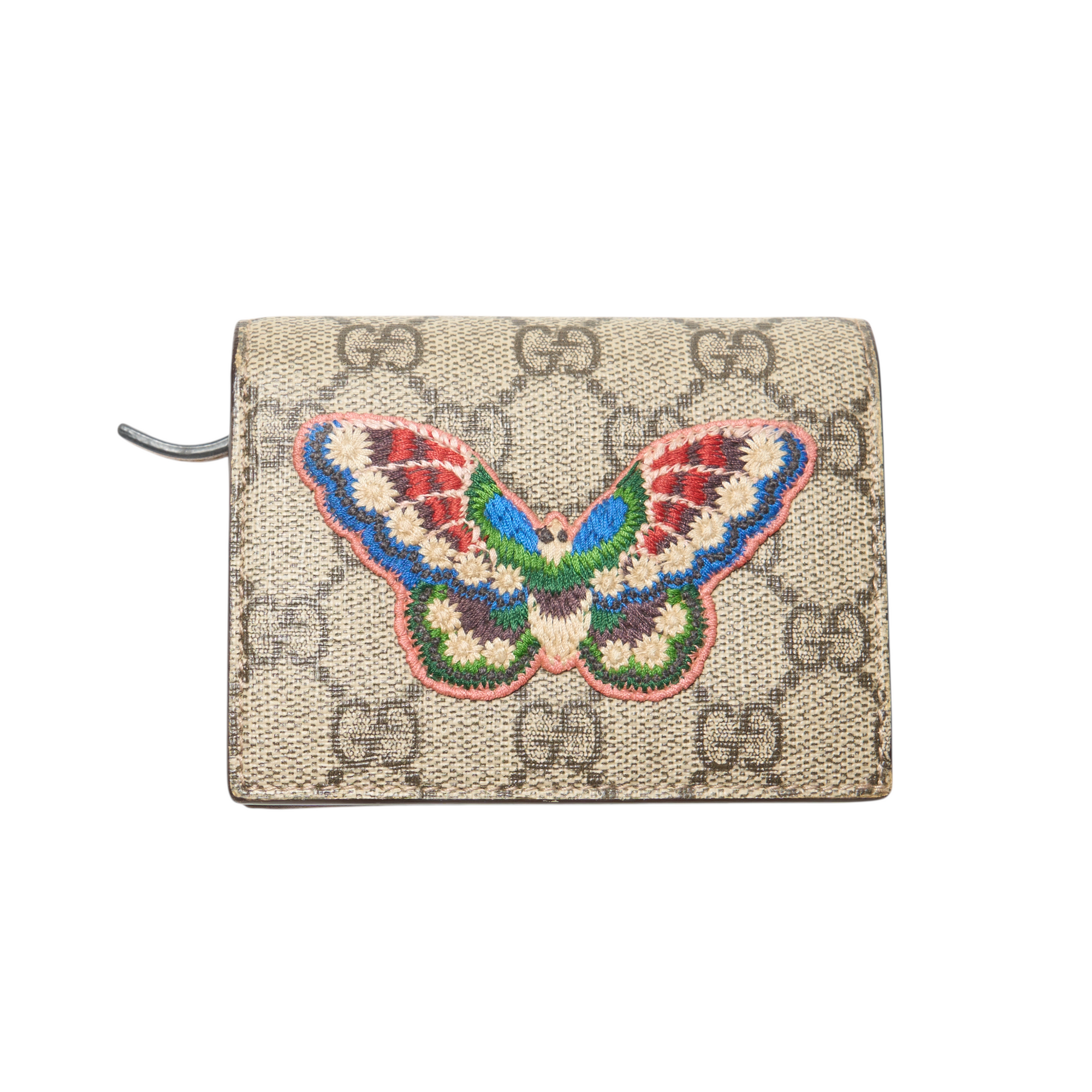 gucci butterfly monogram wallet