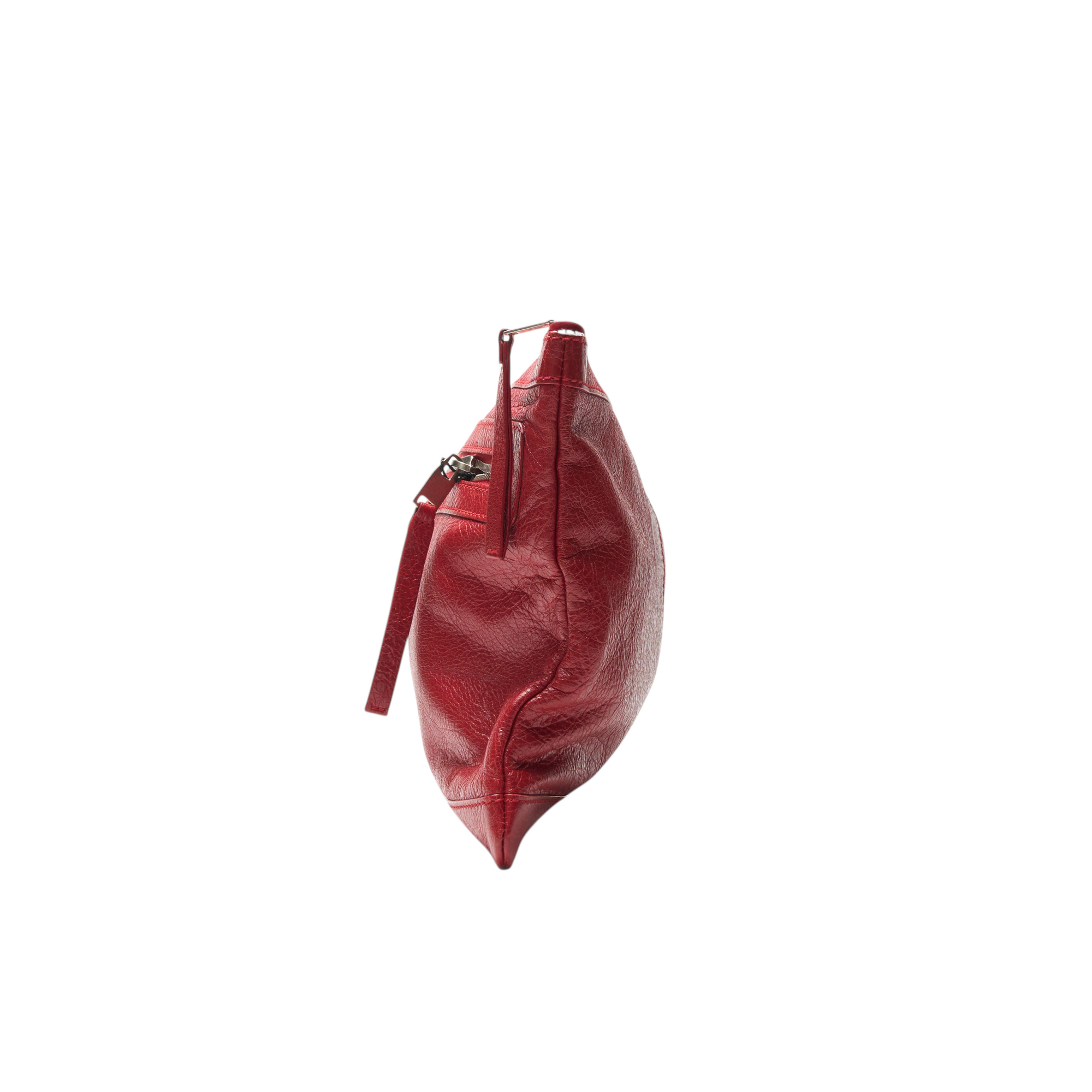 balenciaga 2000s red city clutch bag